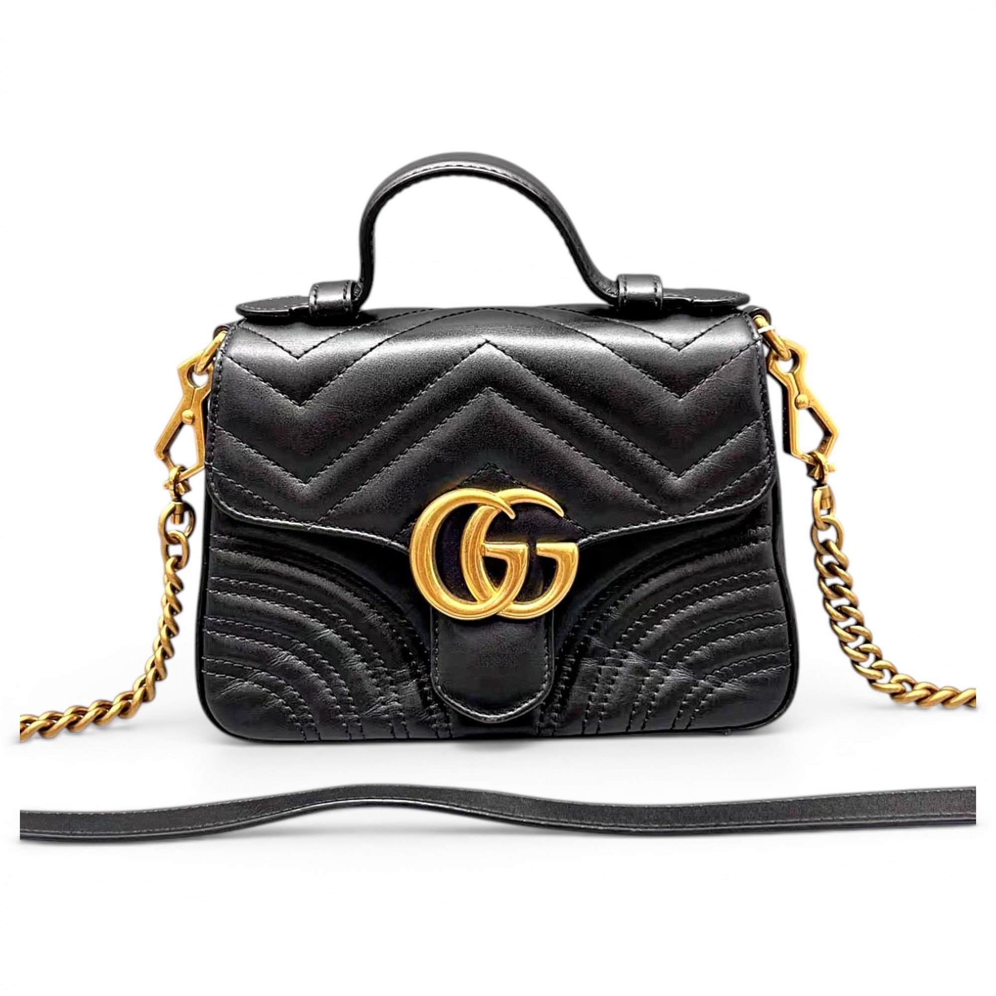 GG Marmont Flap leather handbag