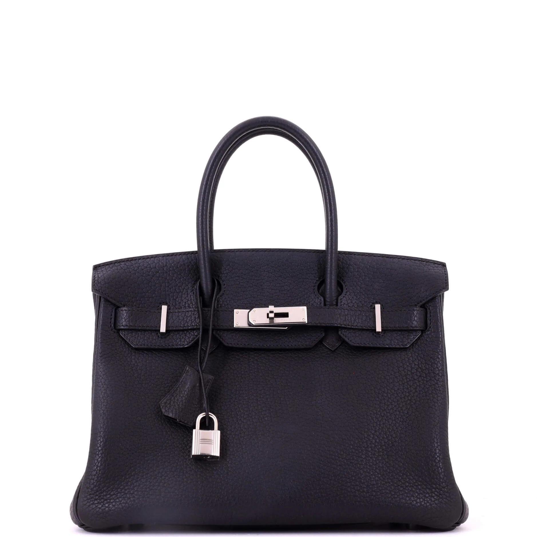 Hermes Birkin 30 Handbag Fjord Leather 2009