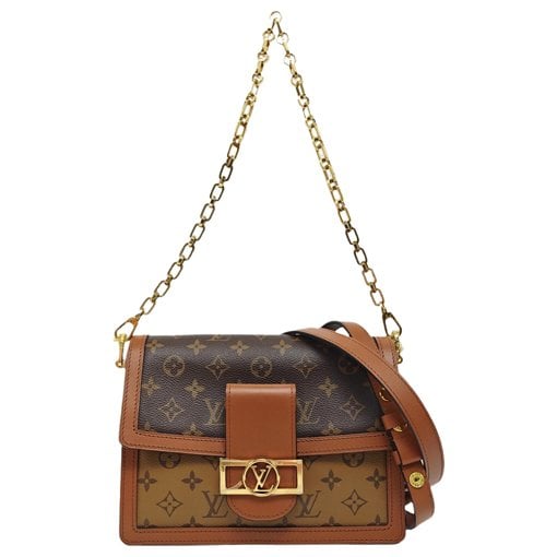 Dauphine leather crossbody bag