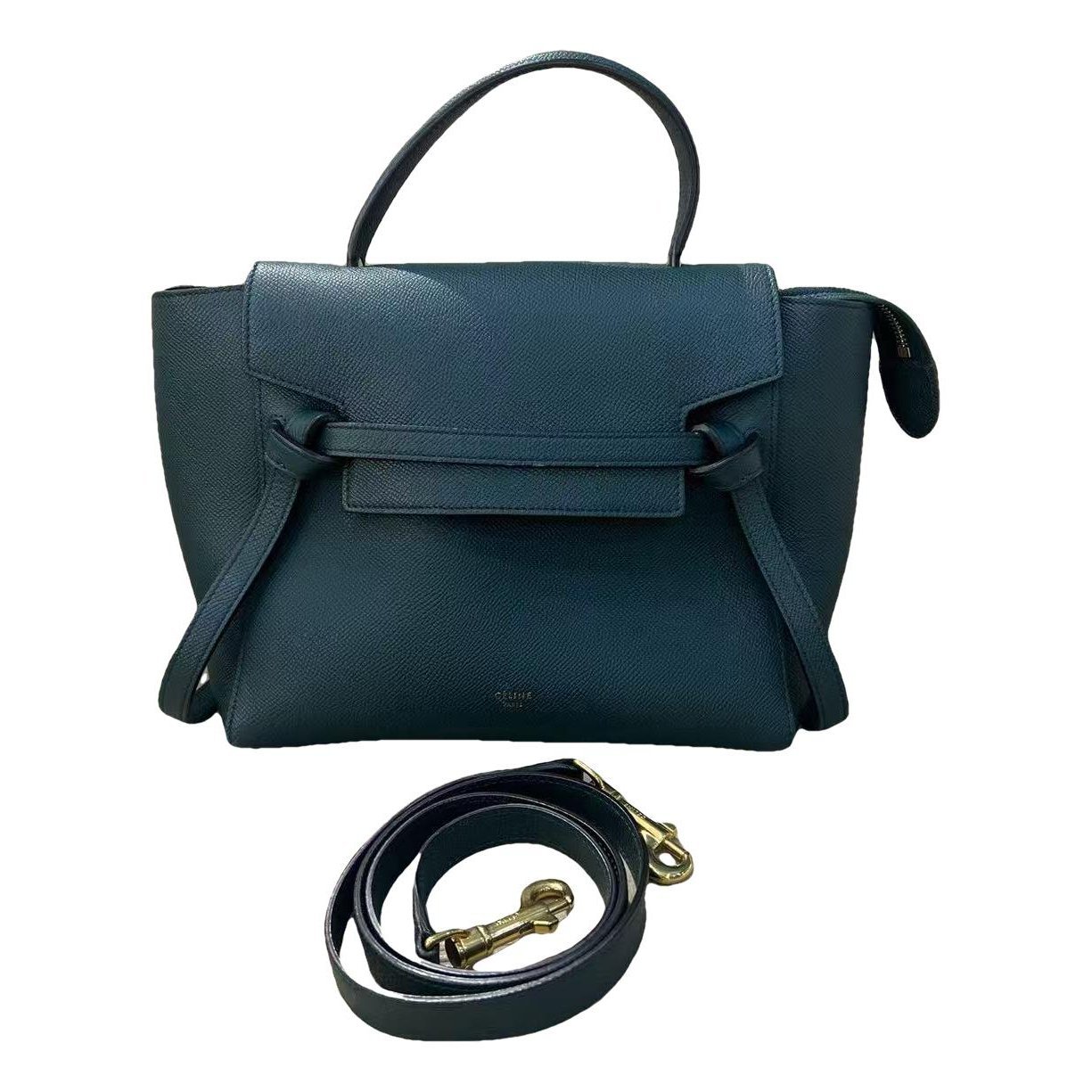Belt leather handbag