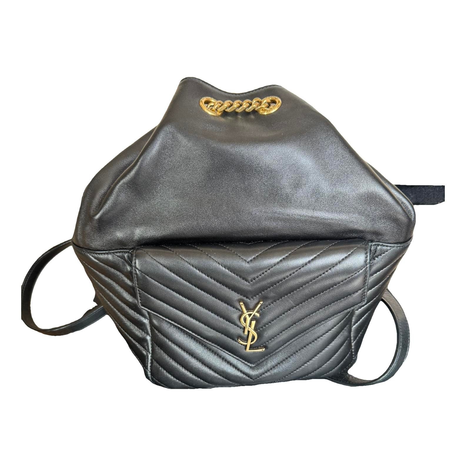 Leather backpack