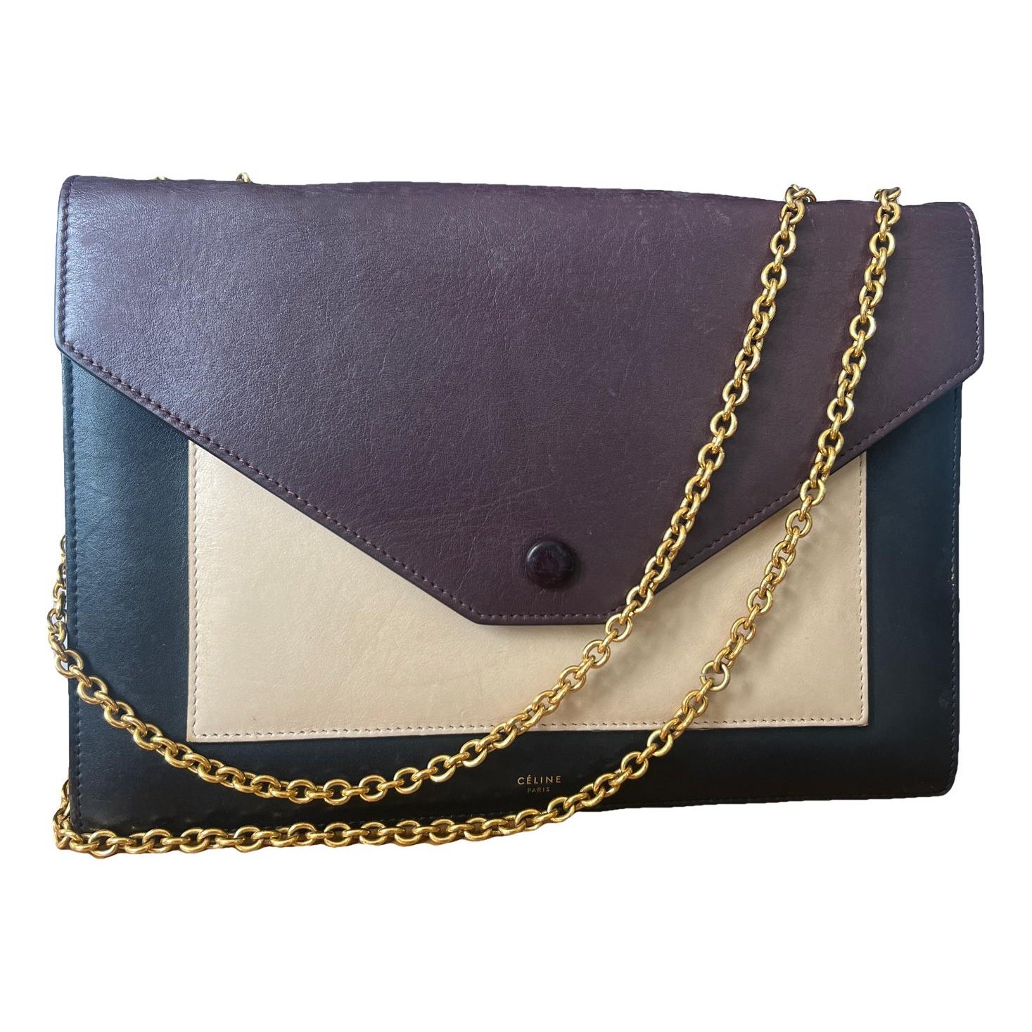 Pocket leather handbag