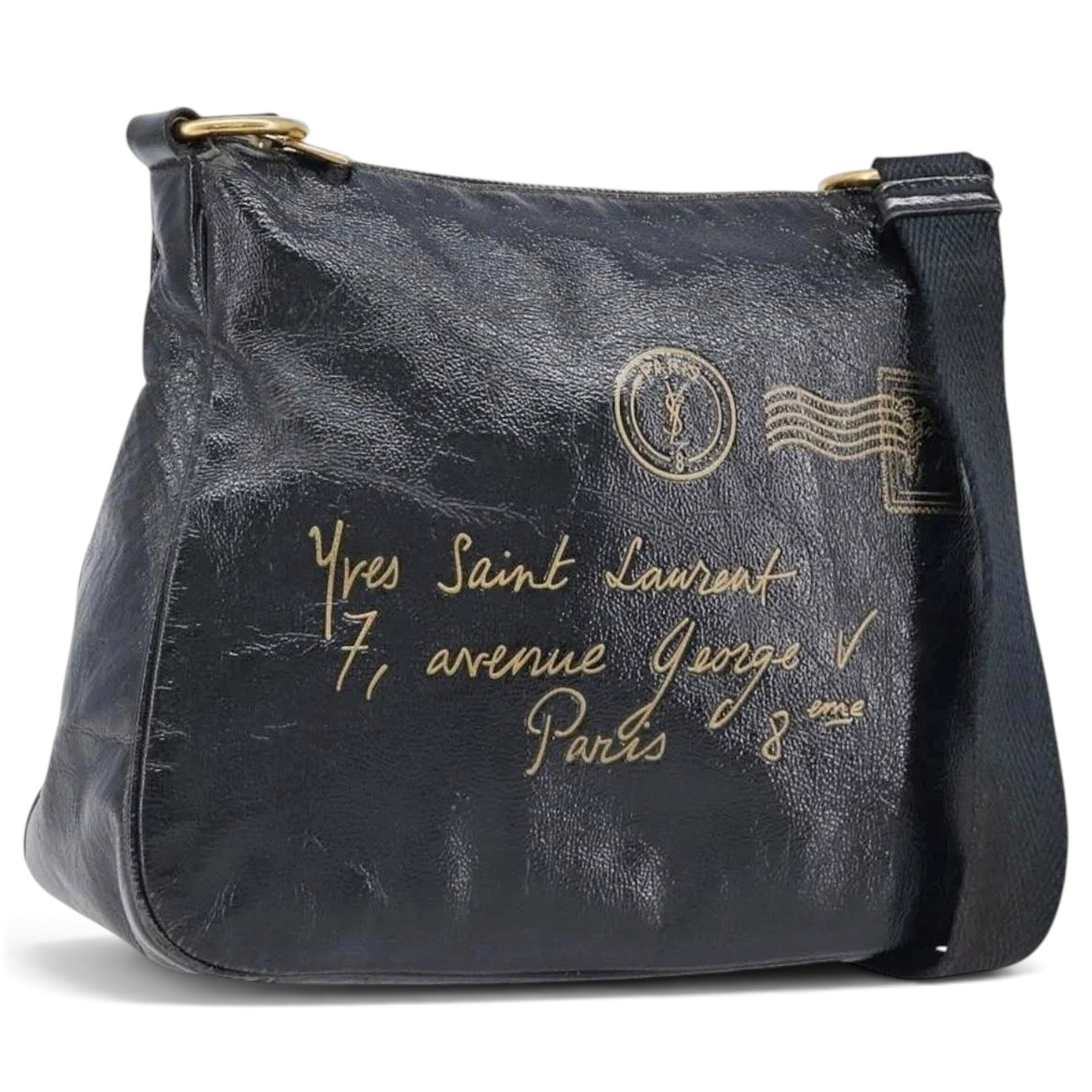 Patent leather handbag