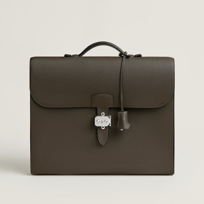 Vert Loden Sac a Depeches Light 1-37 Briefcase