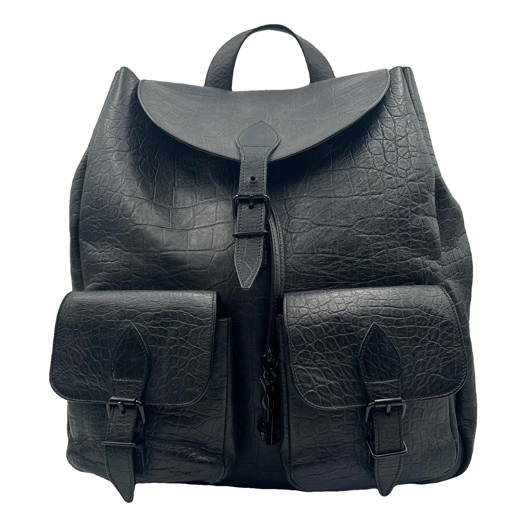 Leather backpack