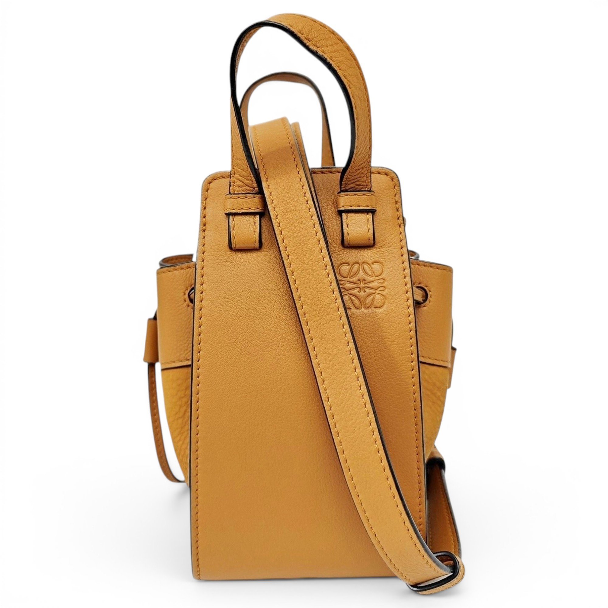 Hammock leather handbag