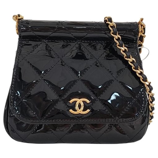 Patent leather crossbody bag