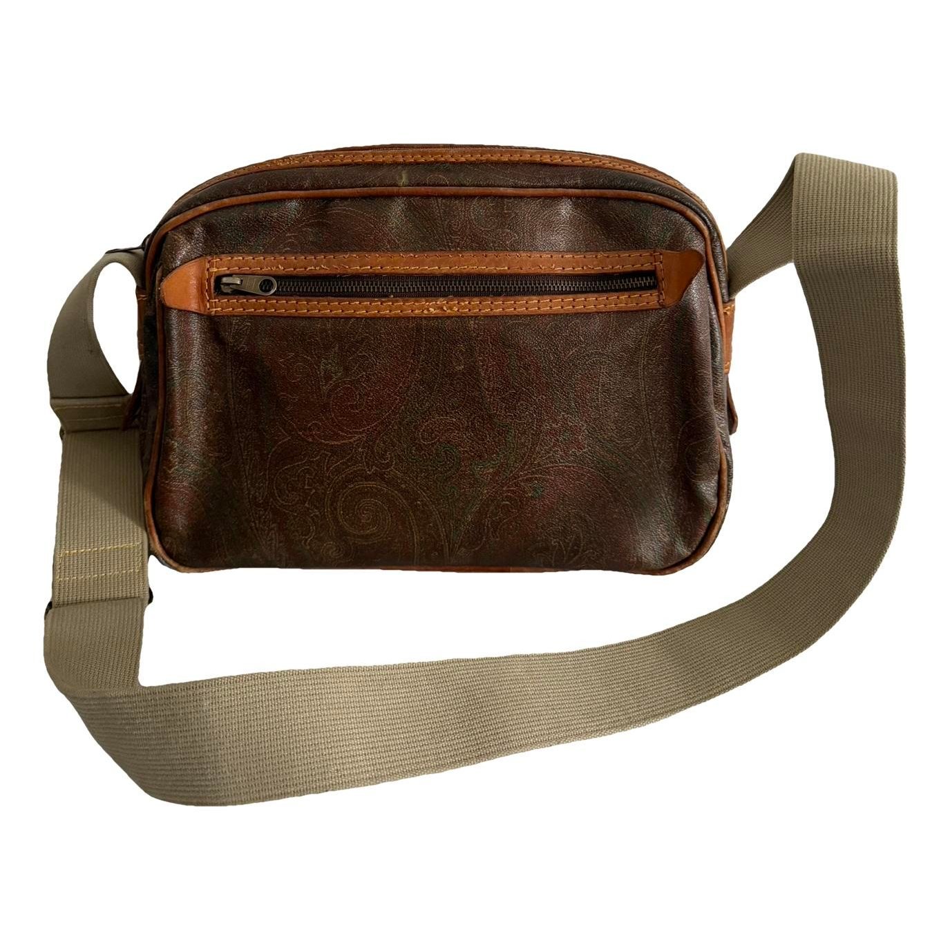 Leather clutch bag