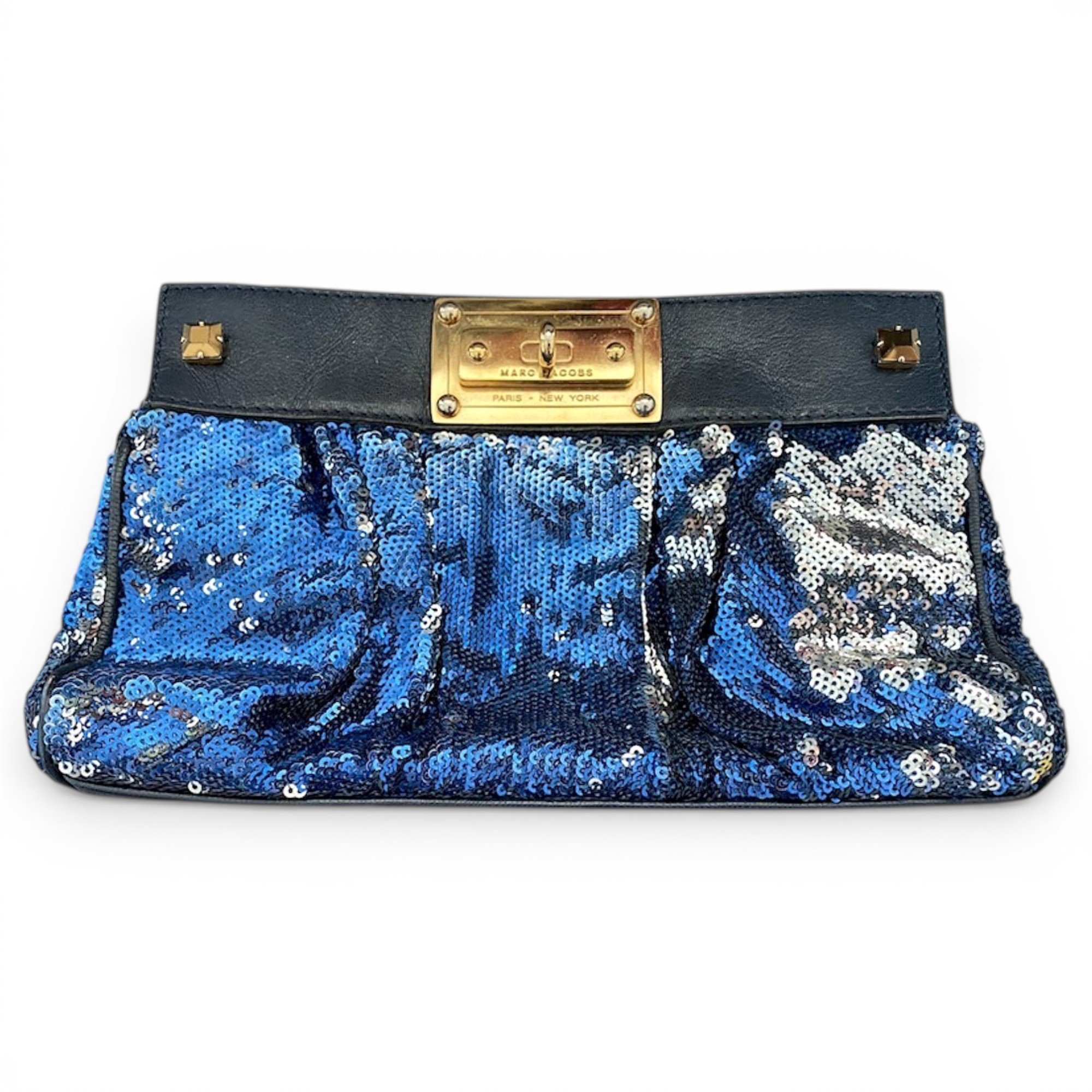 Leather clutch bag