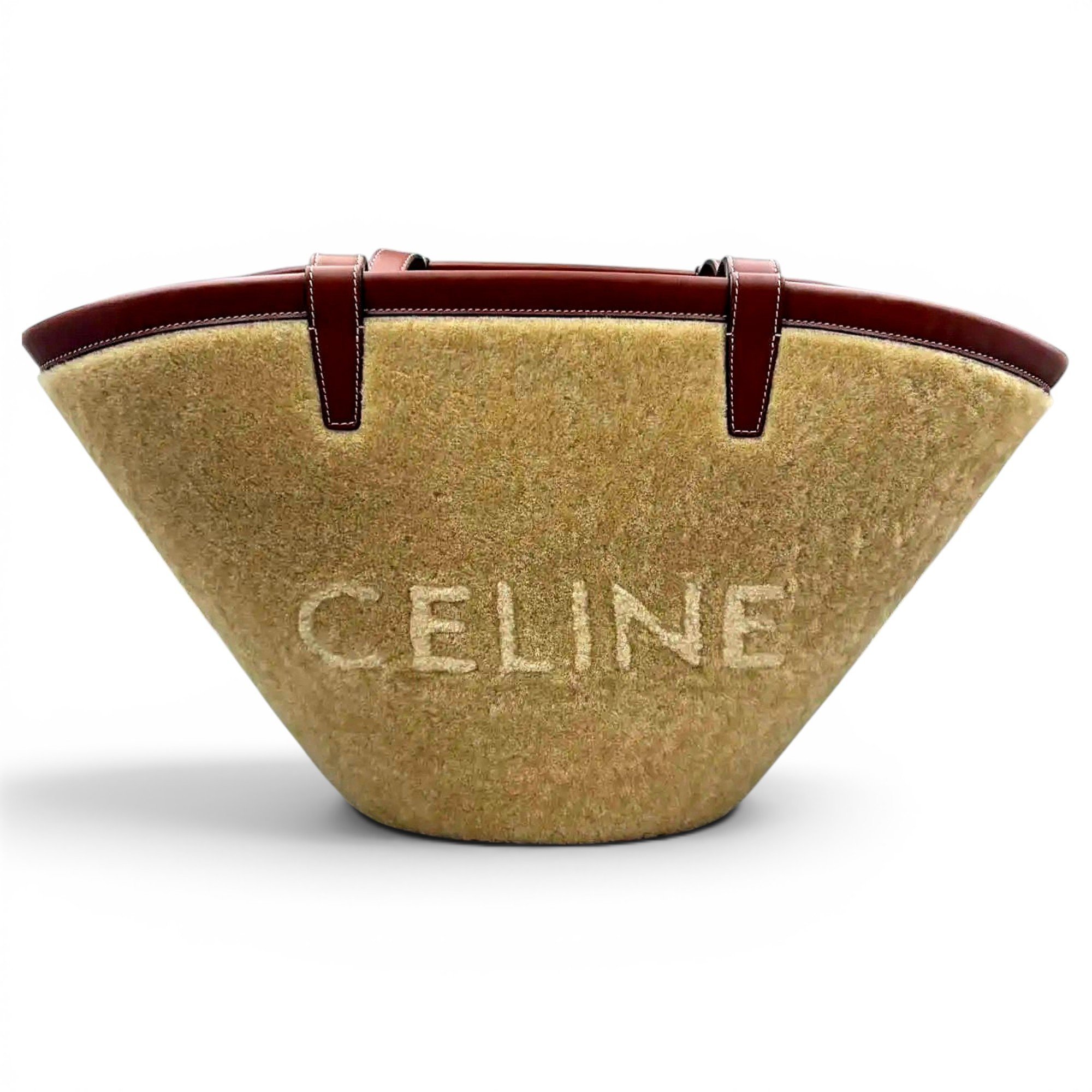 Celine Couffin wool handbag