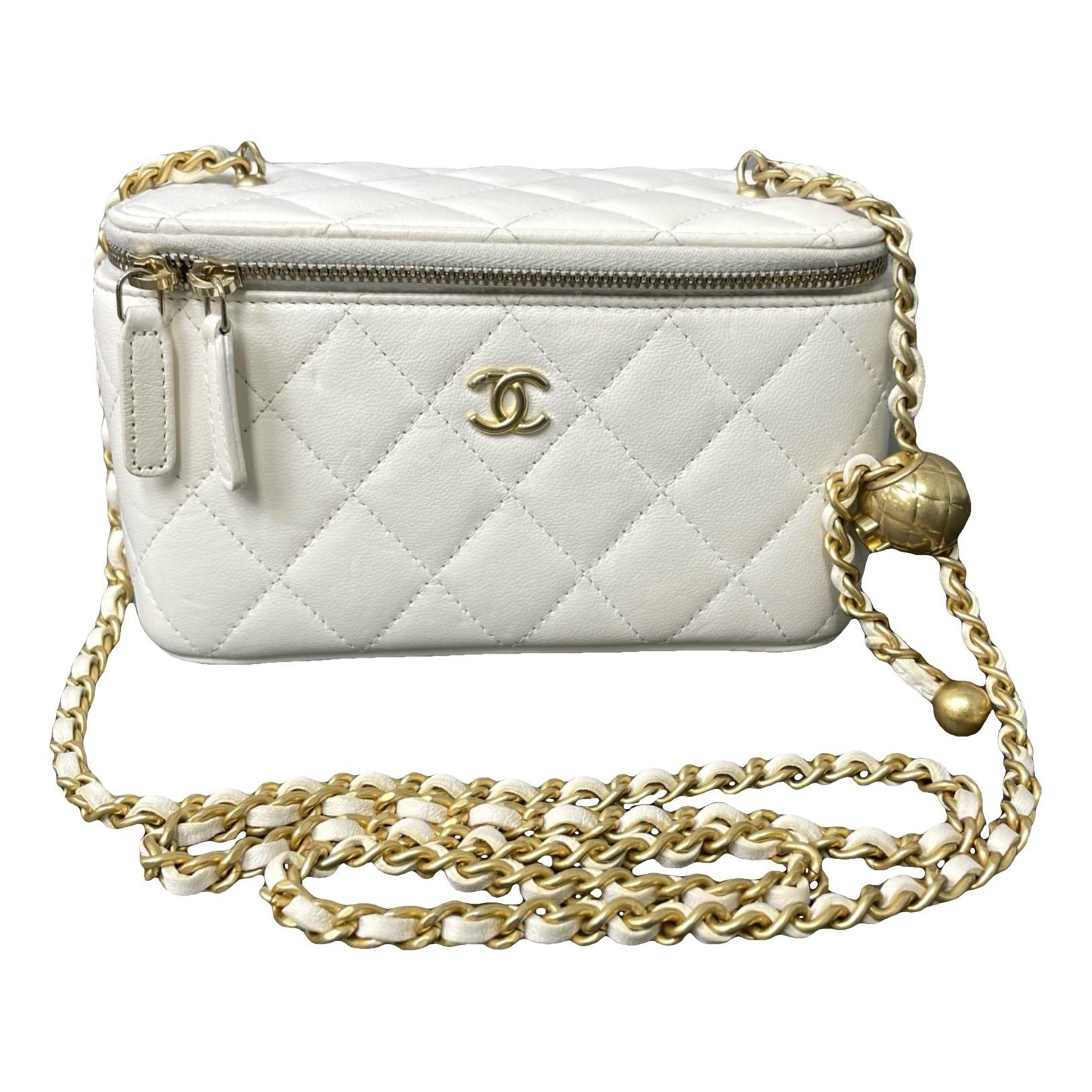 Vanity leather handbag
