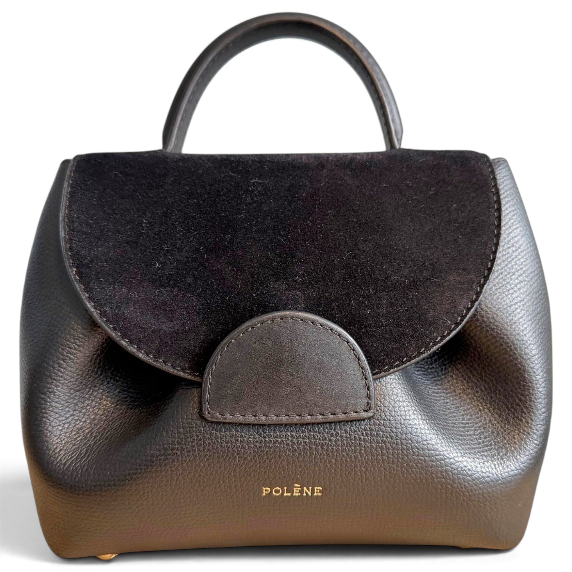 Polene Numéro un nano leather handbag