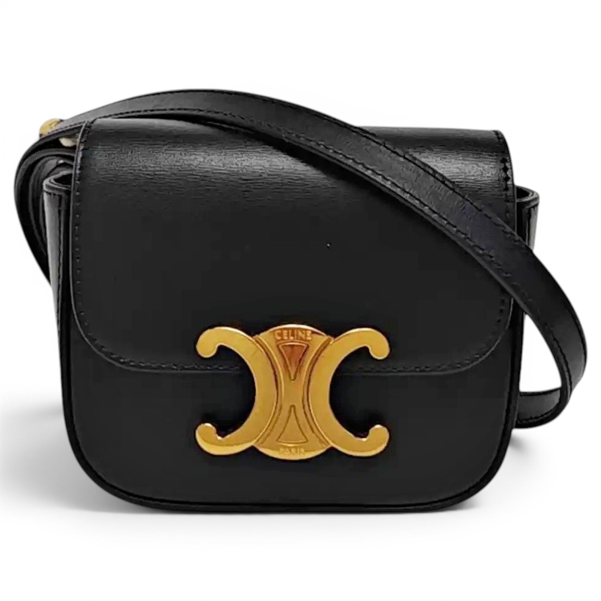 Triomphe leather mini bag
