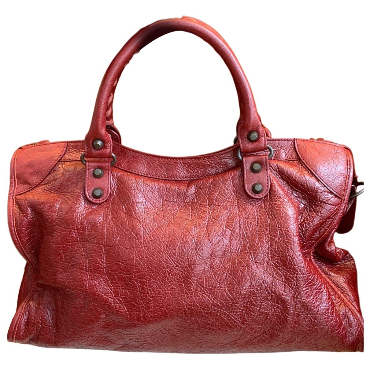 City leather bag