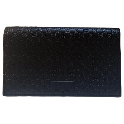 Leather clutch bag