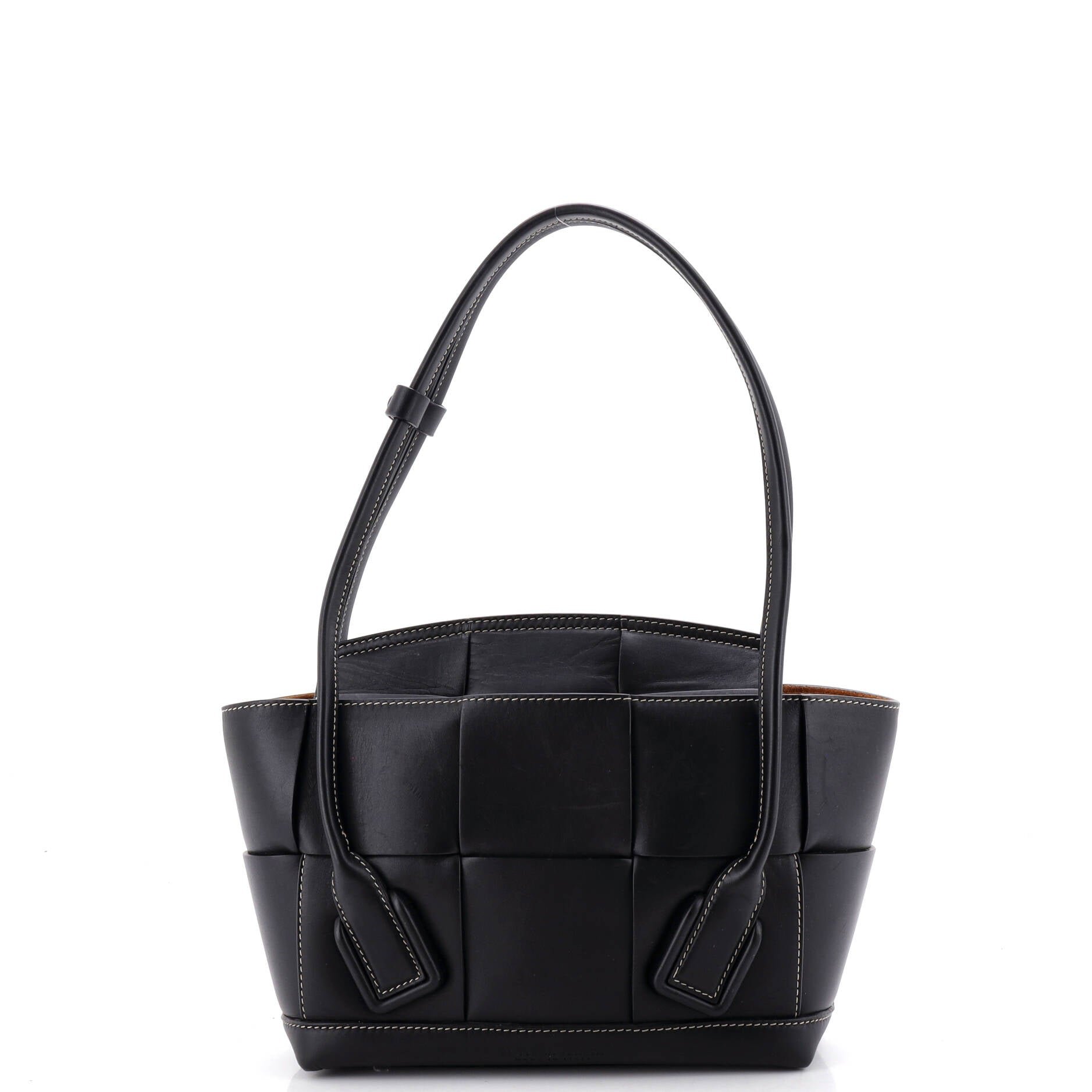 Arco Bag Maxi Intrecciato Leather Small