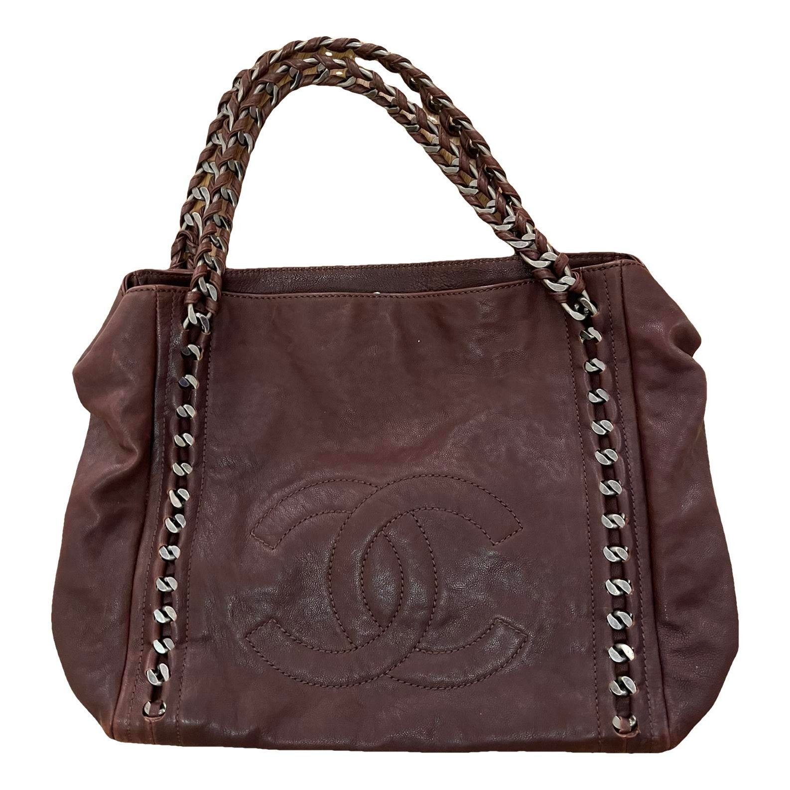Leather tote