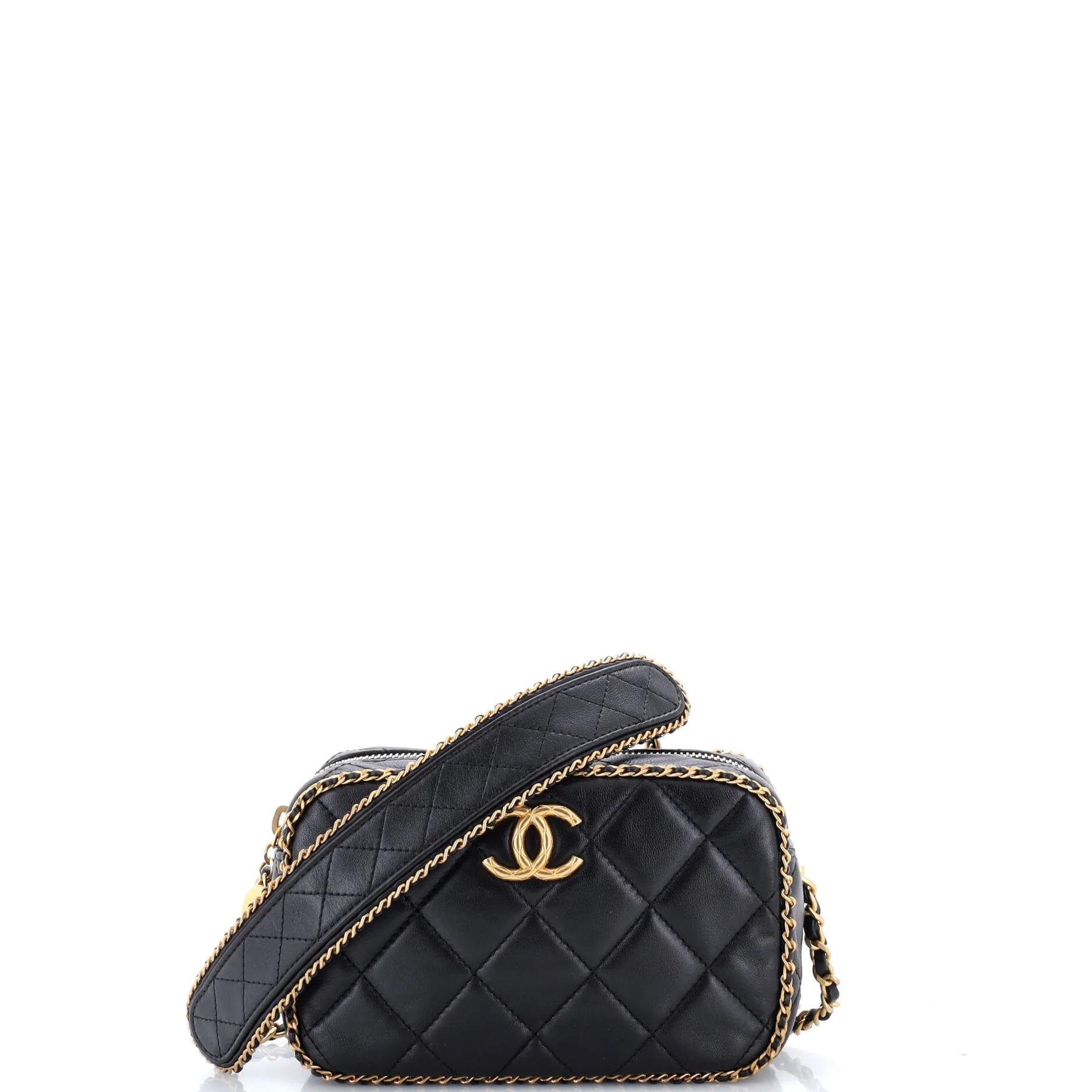 Chain Around leather crossbody bag