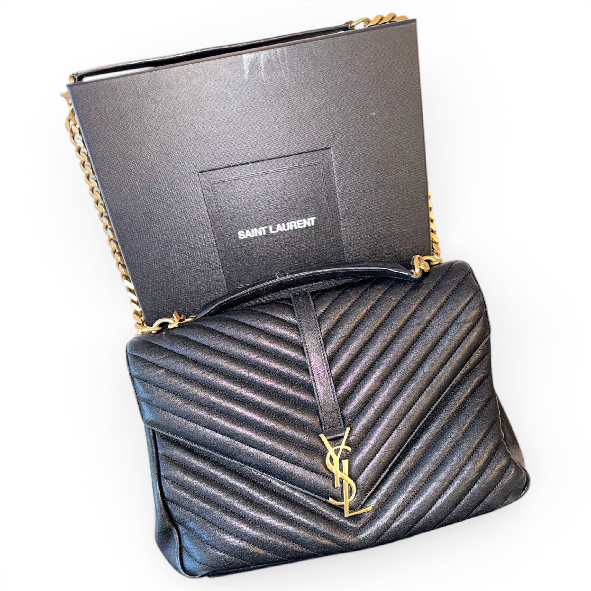 Collége monogramme leather handbag
