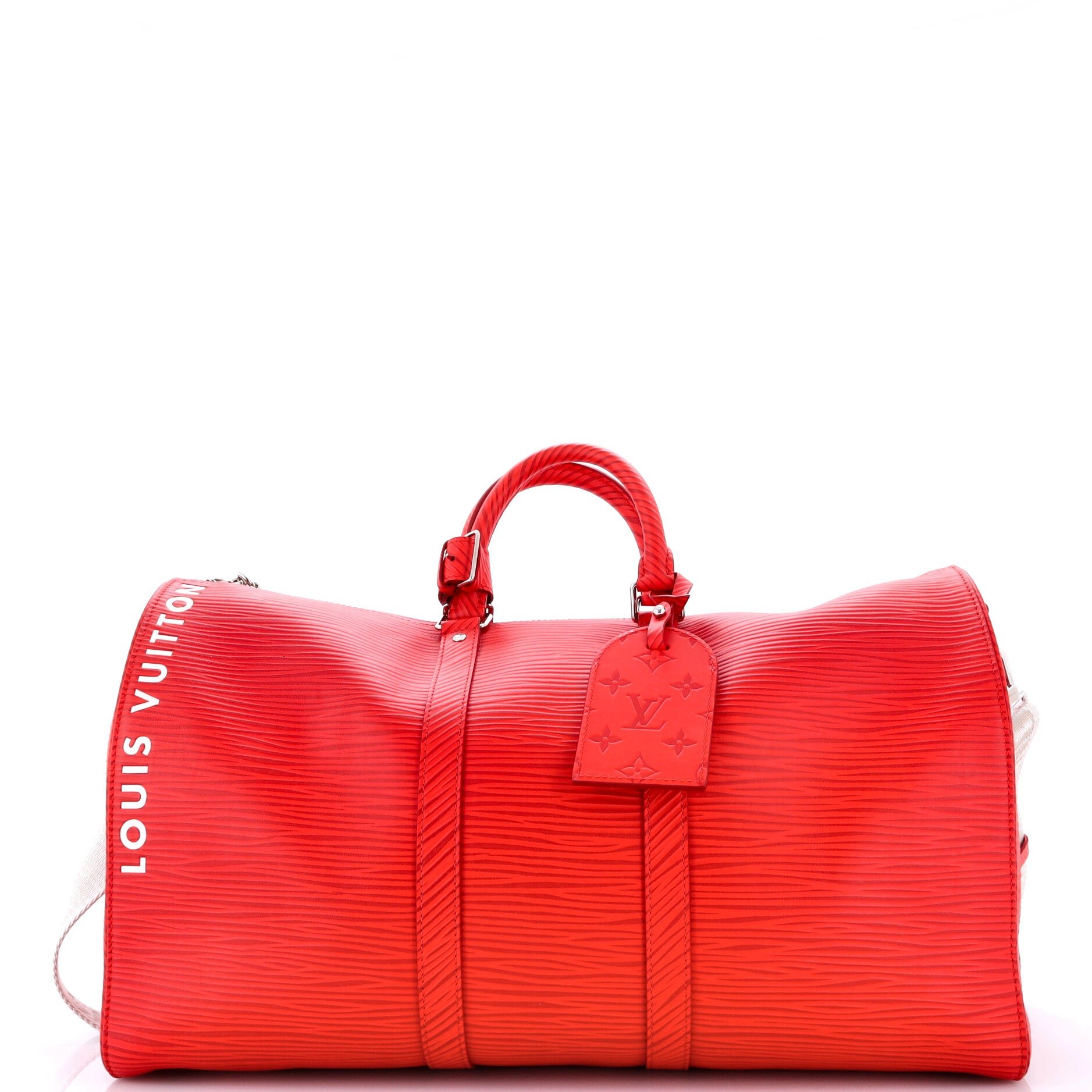 Keepall Bandouliere Bag Logo Embossed XL Epi Leather 50