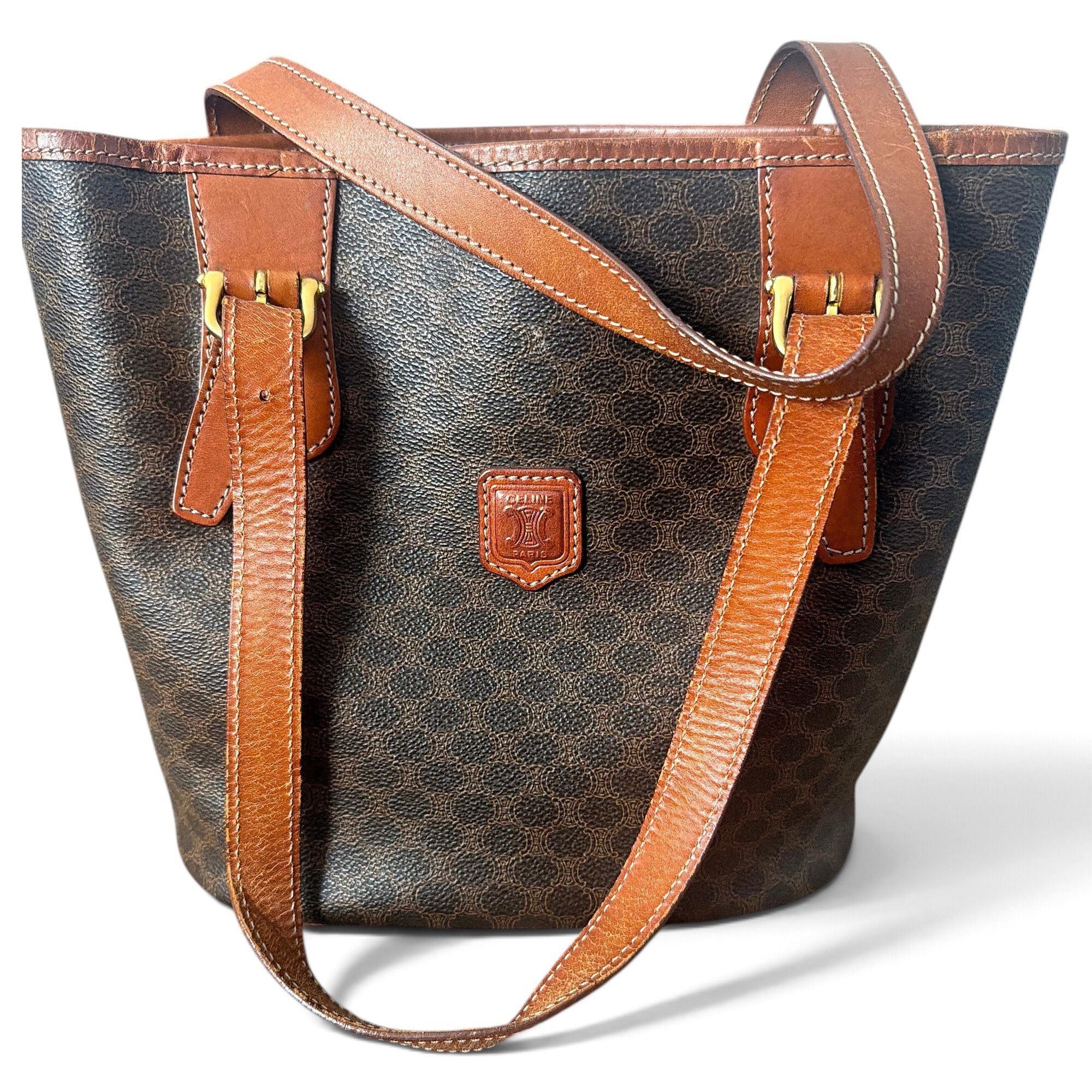 Leather tote