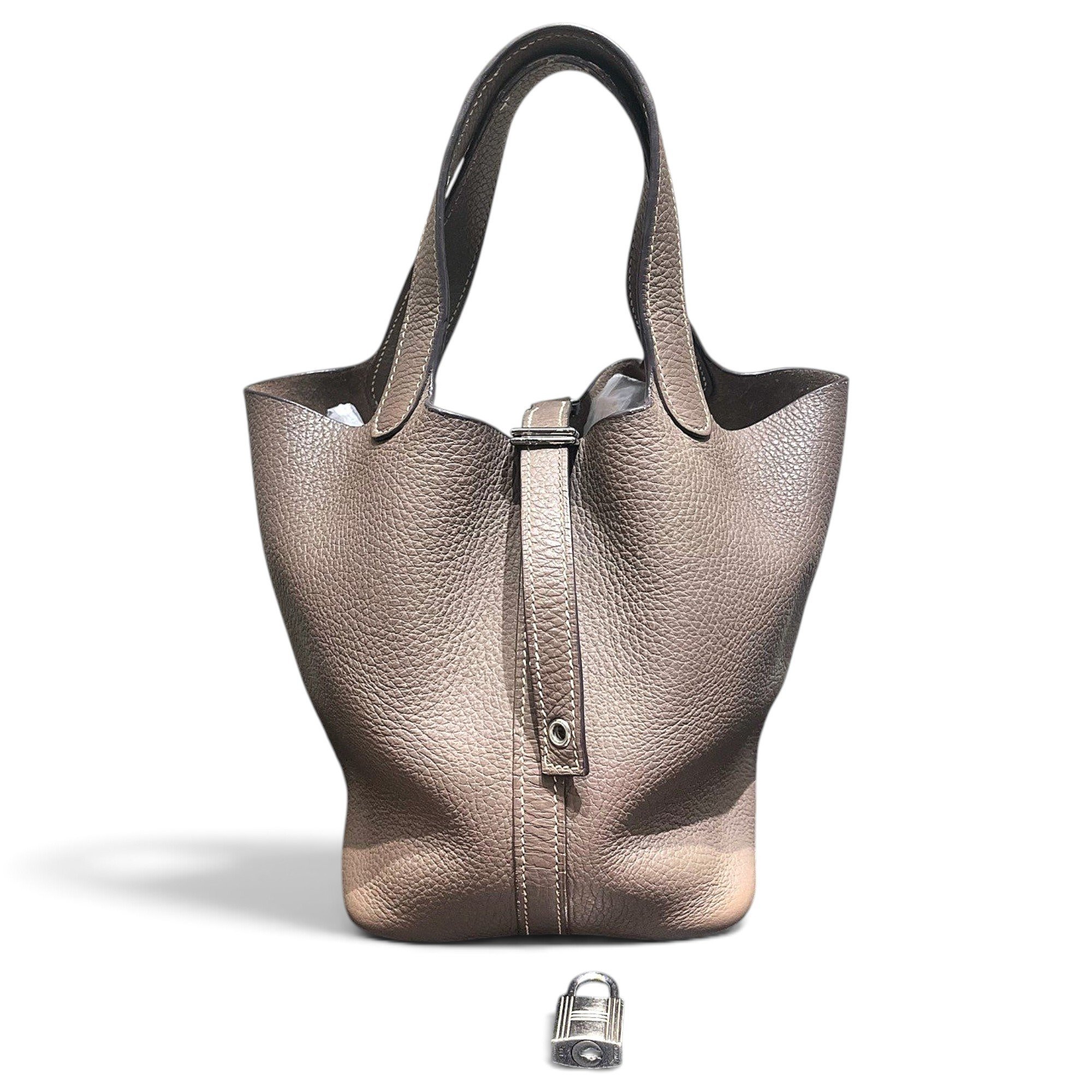 Picotin leather handbag