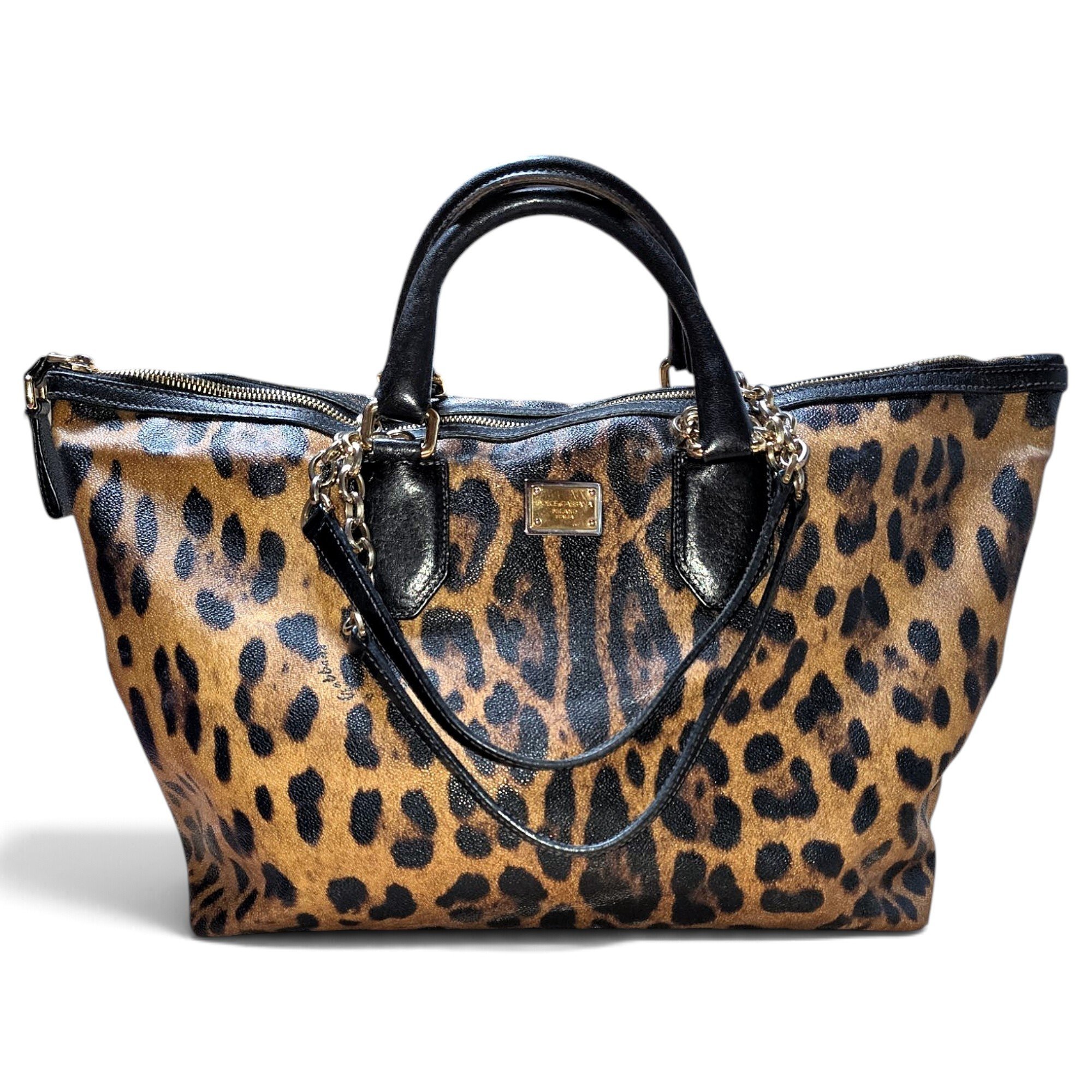 Leather tote