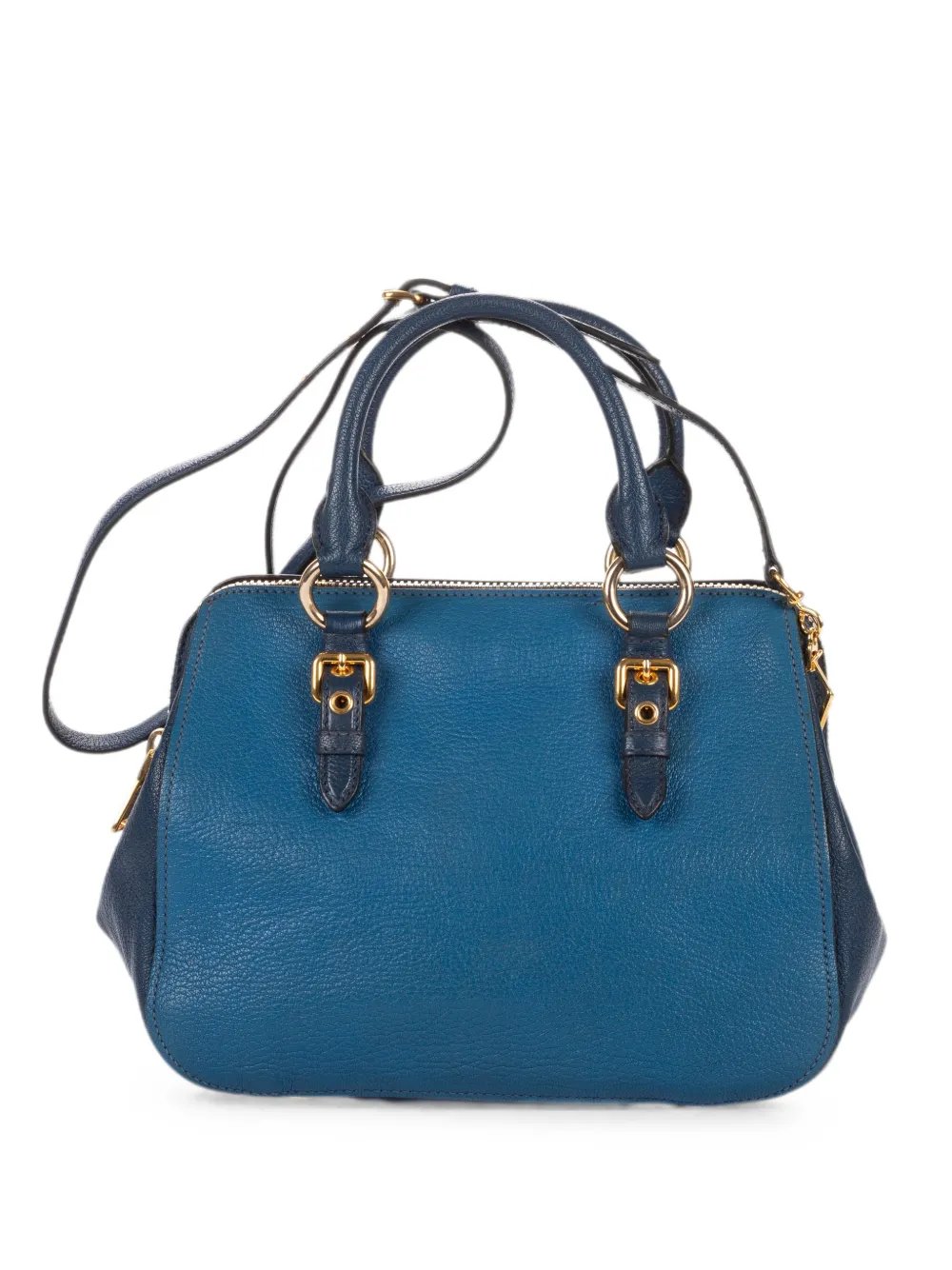 Miu Miu Madras buckled-handles tote bag