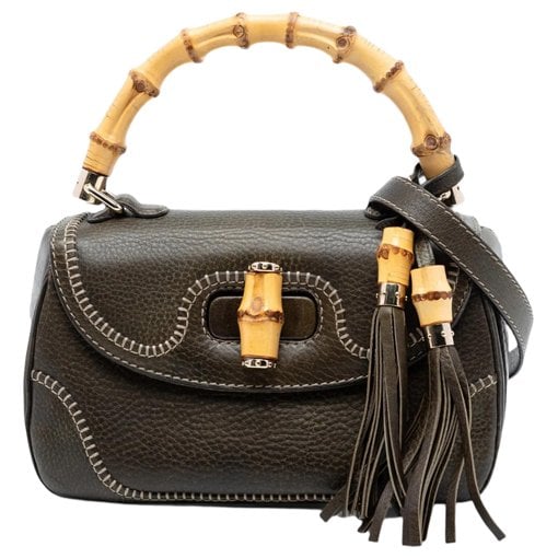 Bamboo leather satchel