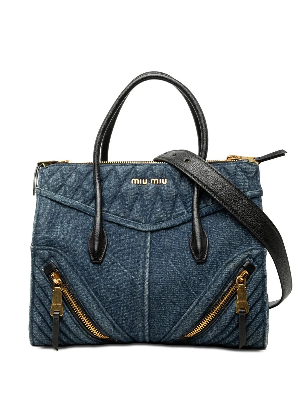 2010-2026 Matelasse Denim Biker Tote satchel