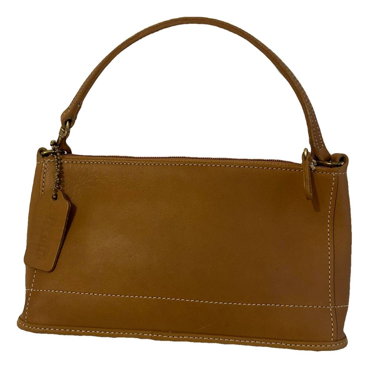 Leather clutch bag