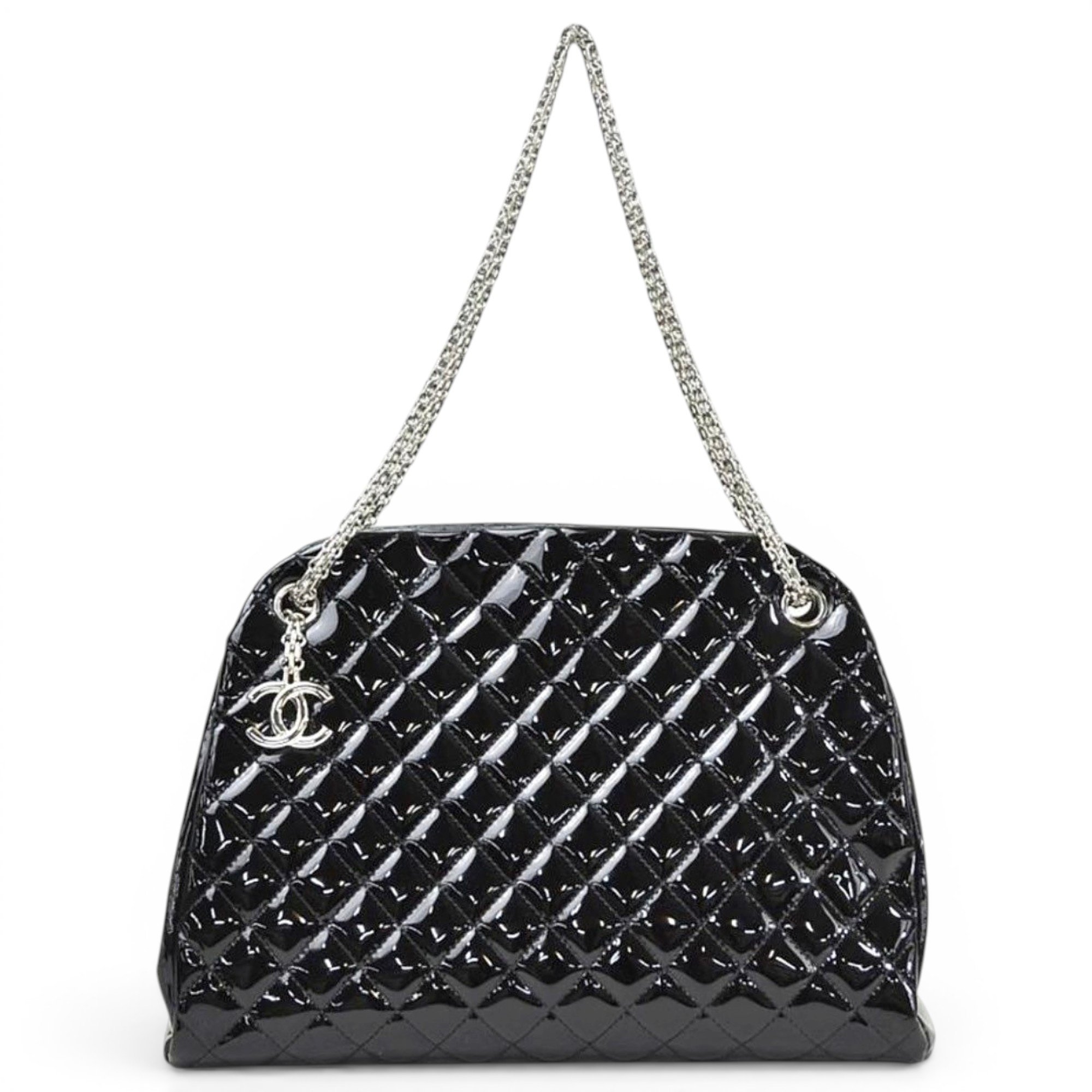 Mademoiselle patent leather handbag