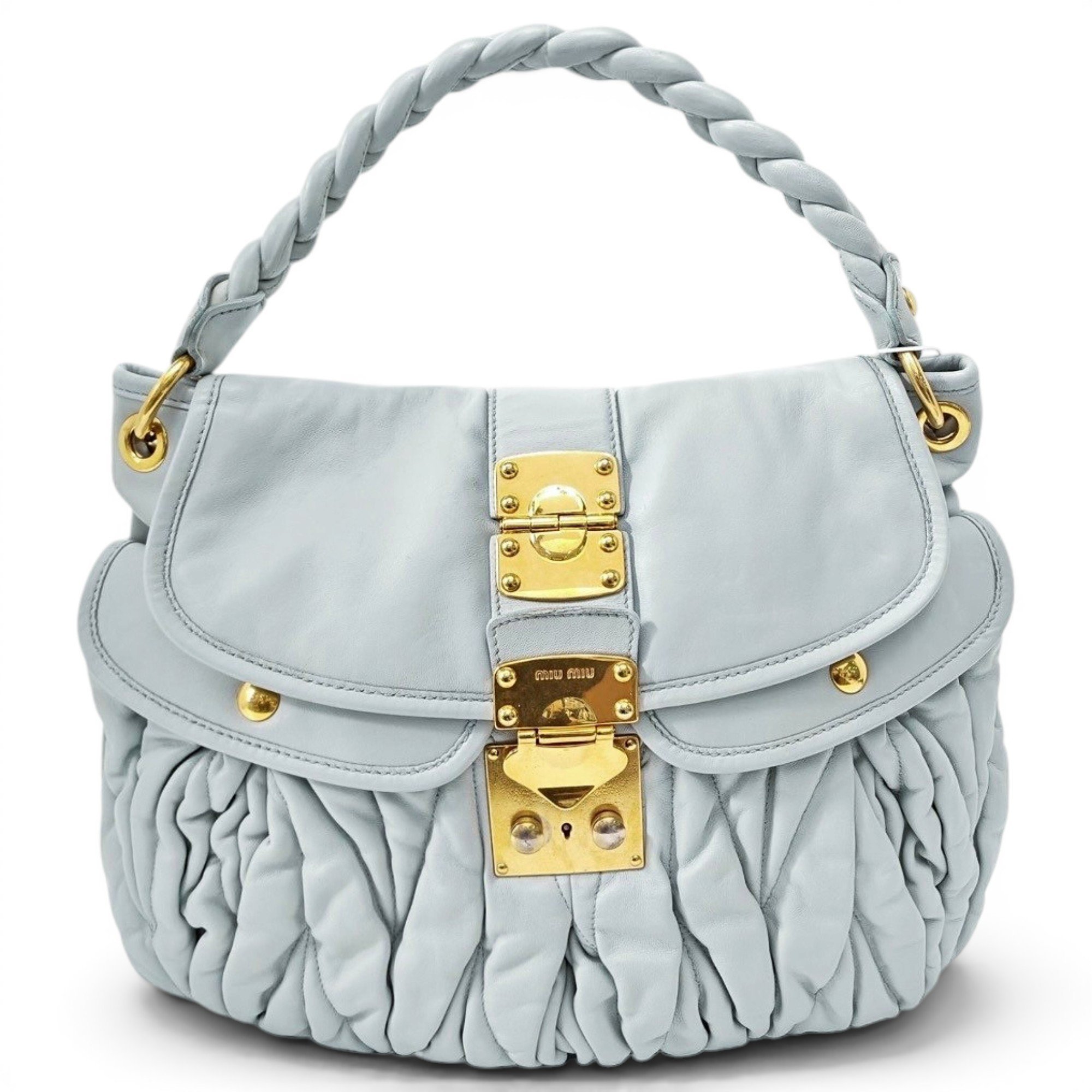 Miu Miu Coffer leather handbag