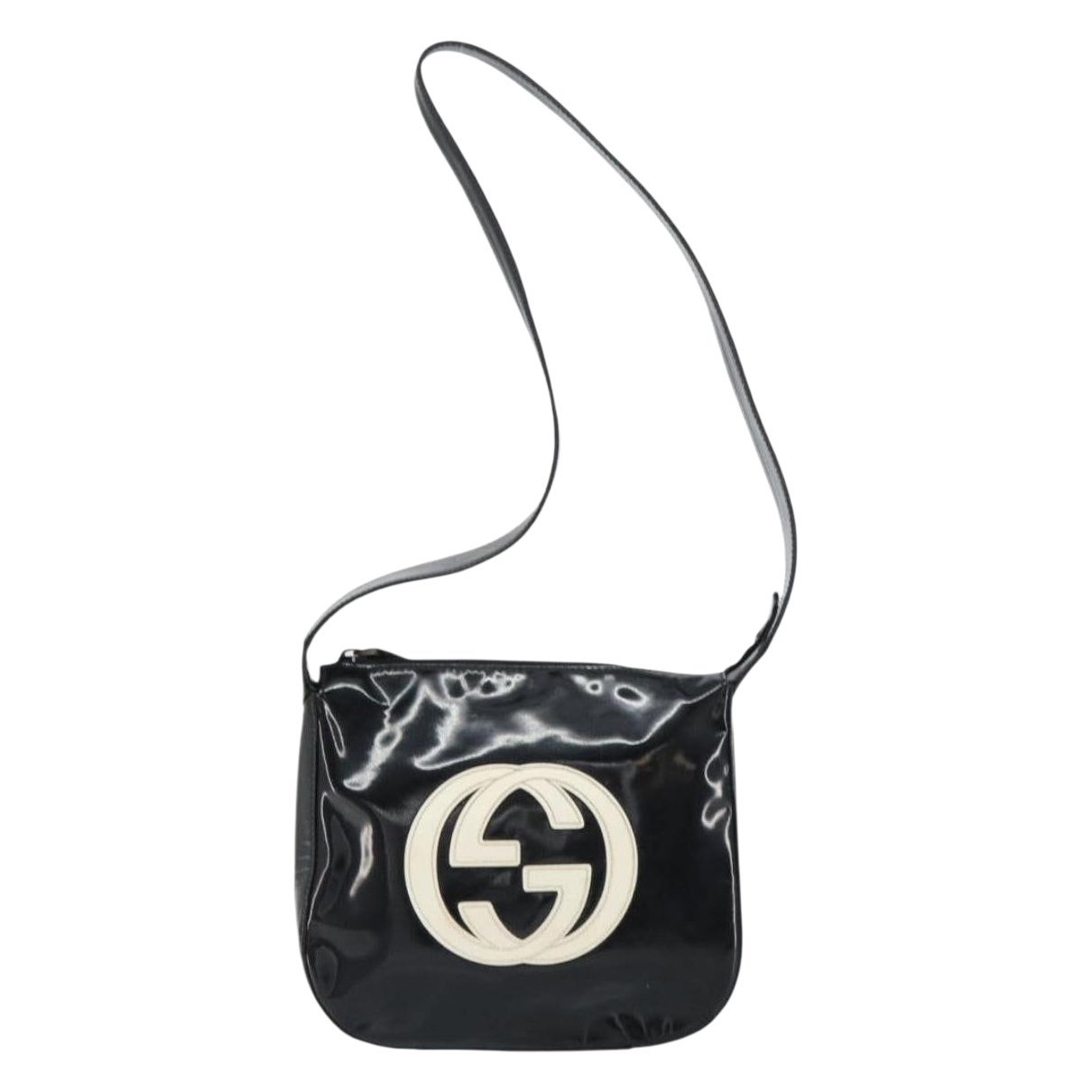 Patent leather handbag