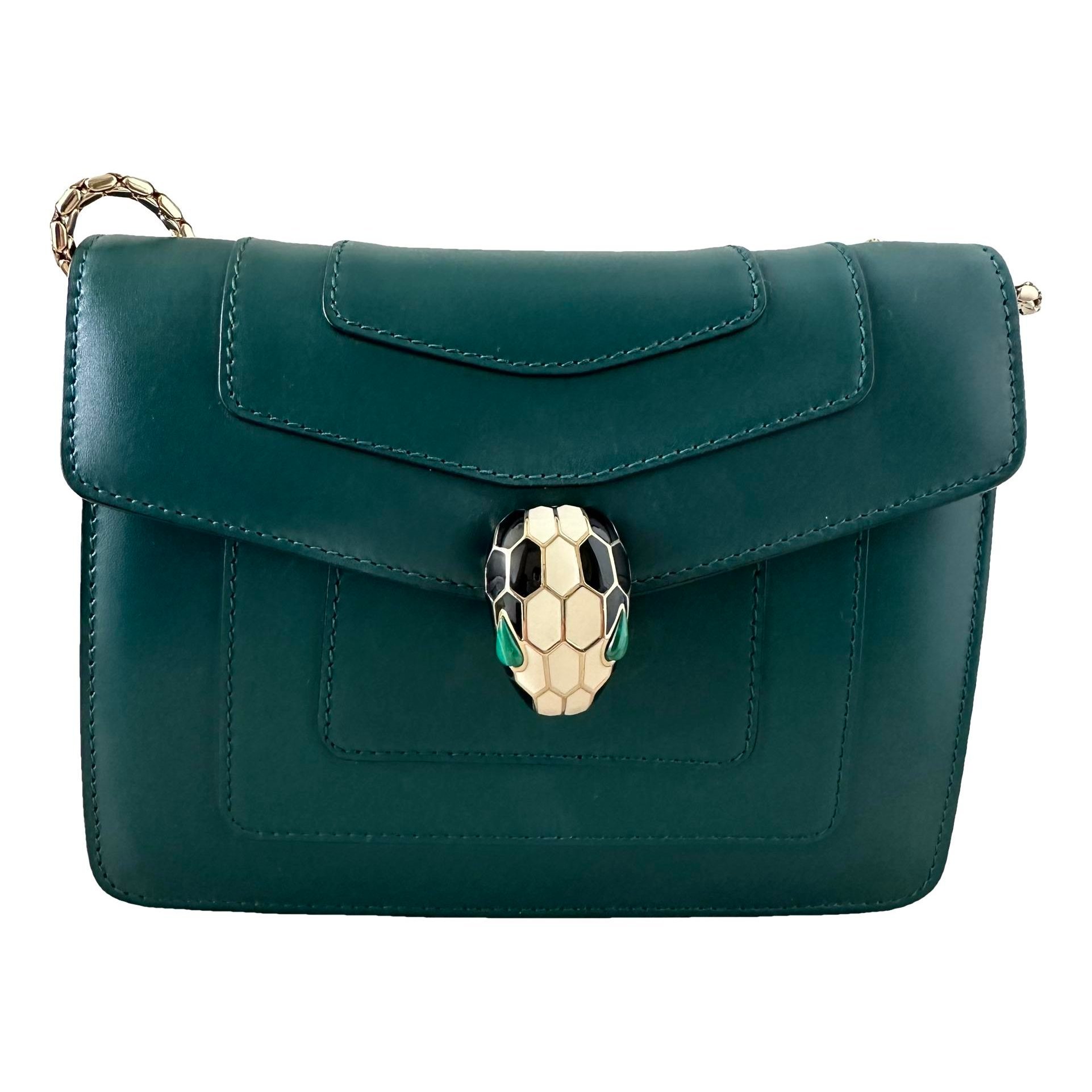 Serpenti leather bag