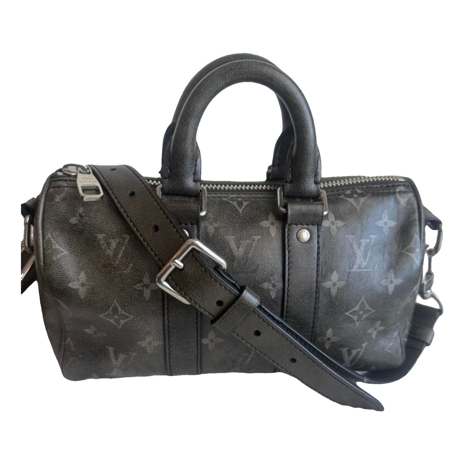 Keepall leather travel bag
