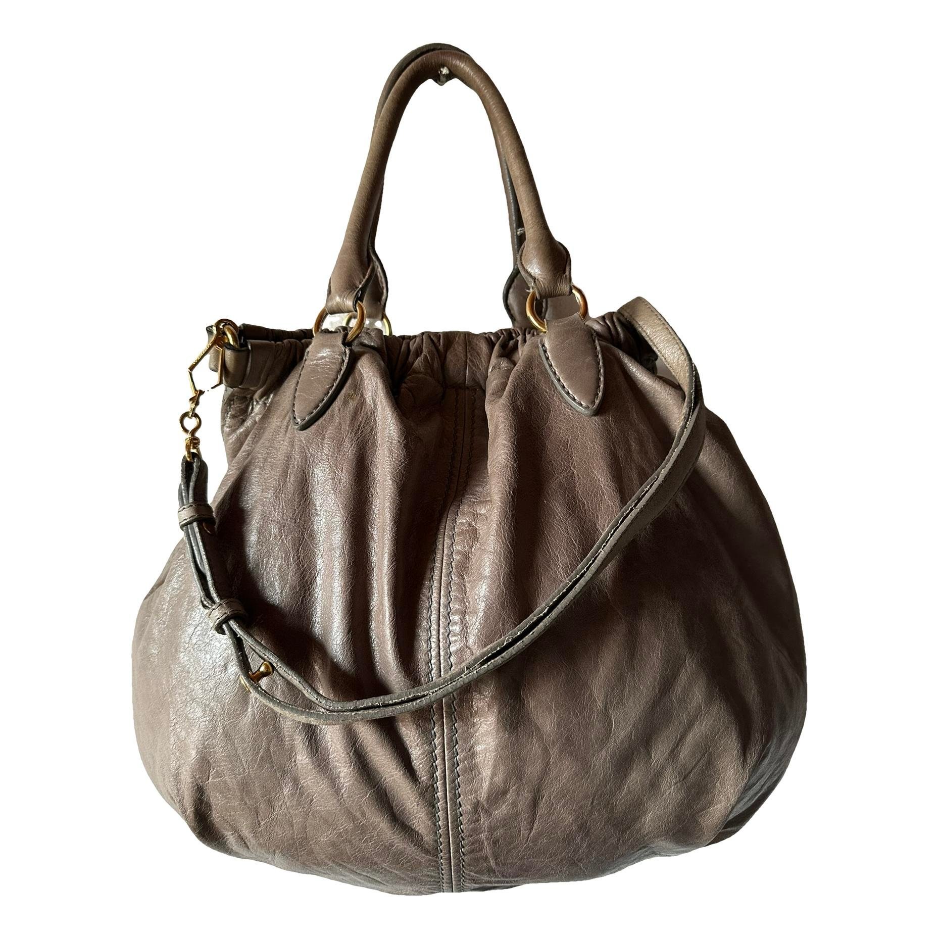 Leather handbag