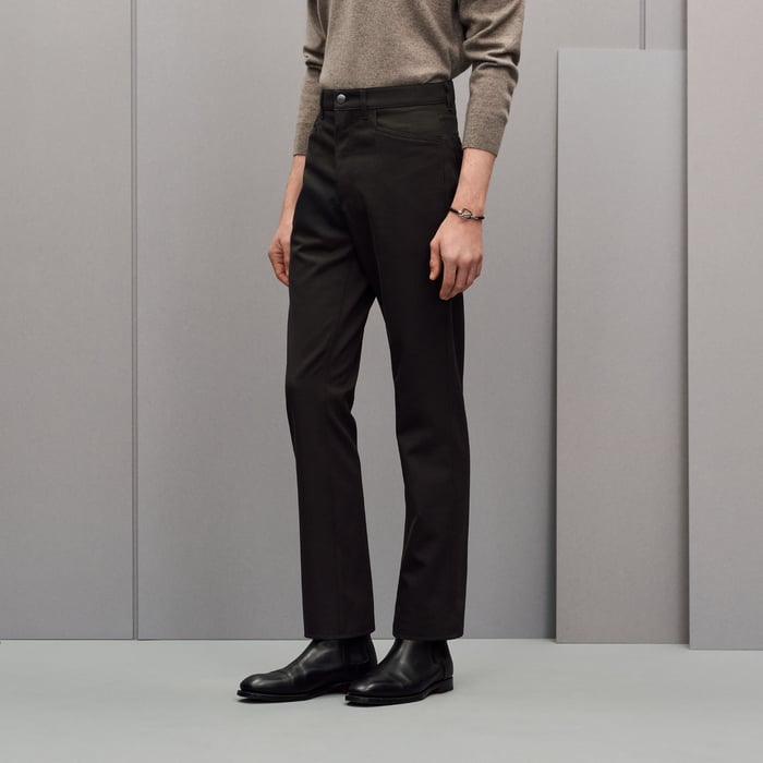 Kaki Straight Cut Jeans