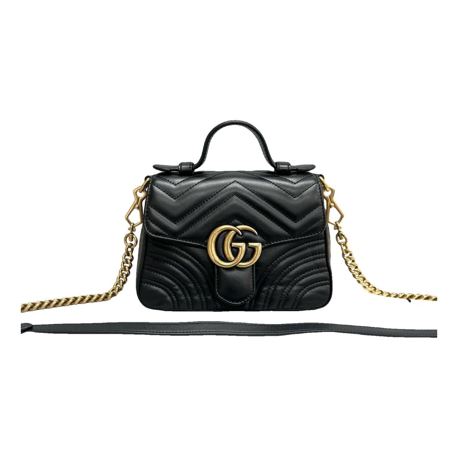 GG Marmont Flap leather handbag