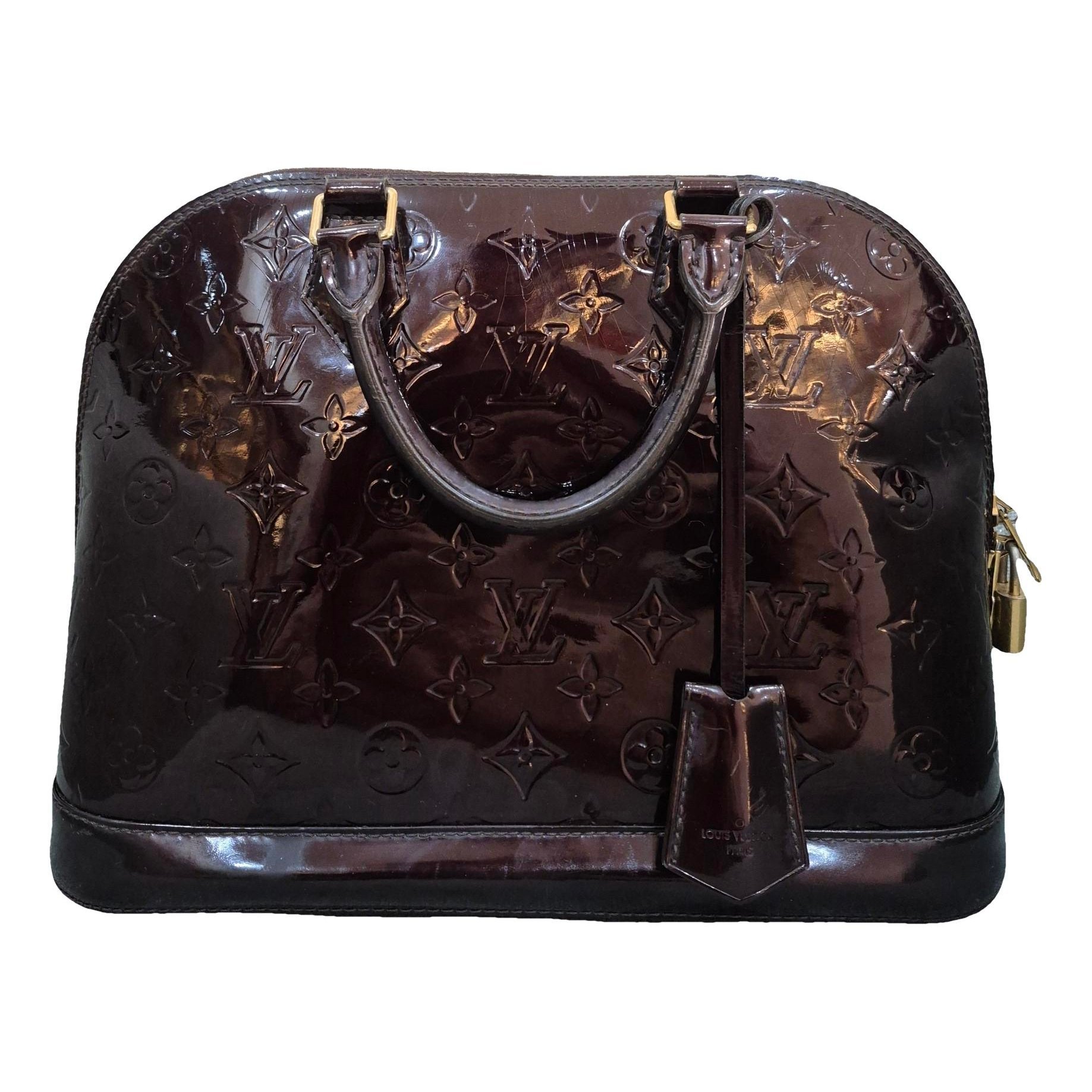 Alma patent leather handbag