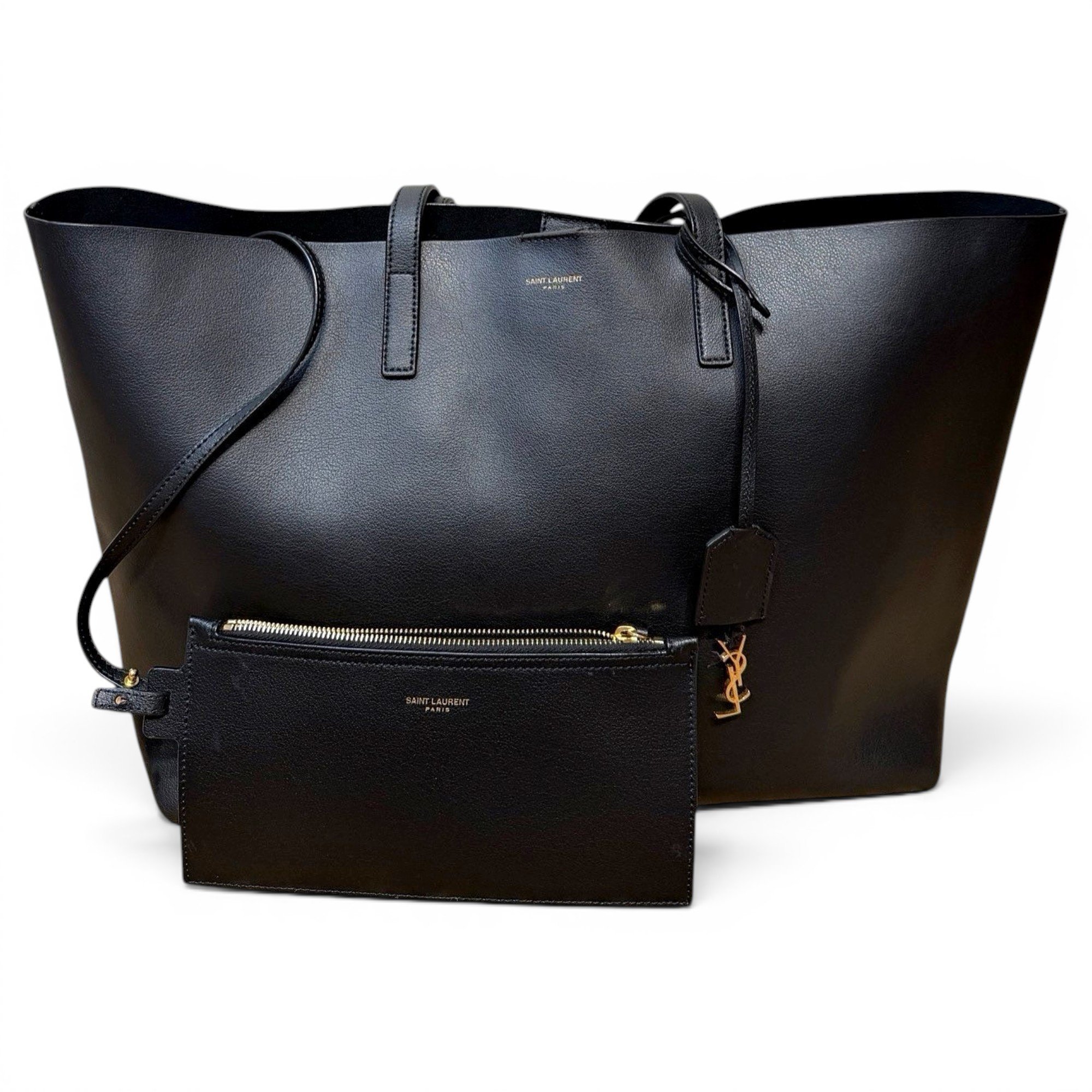 Shopping leather tote