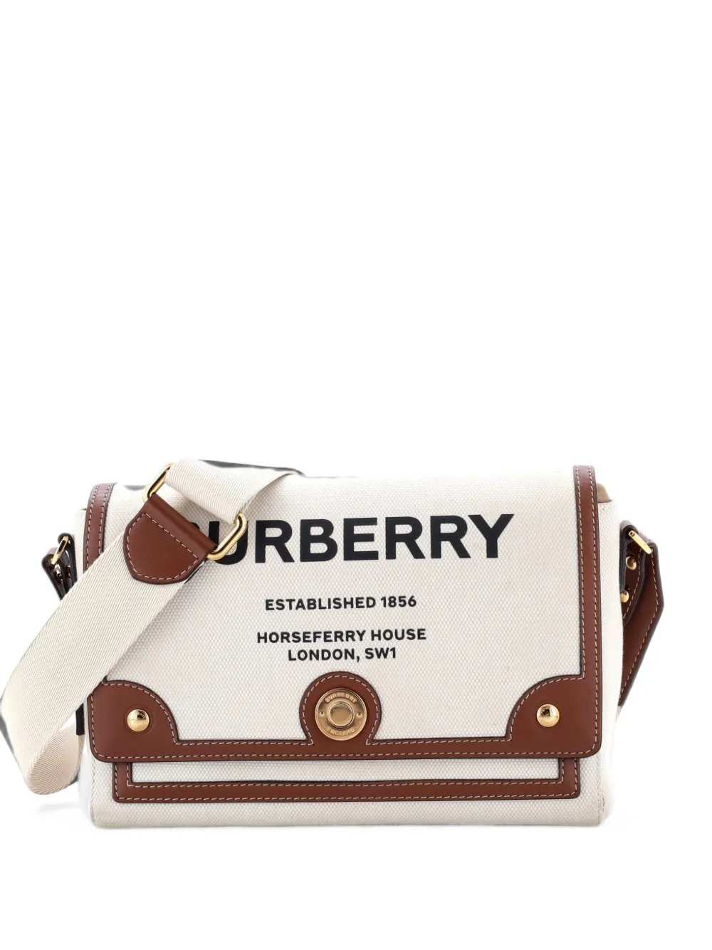 Burberry Note Canvas with Leather Medium crossbody bag