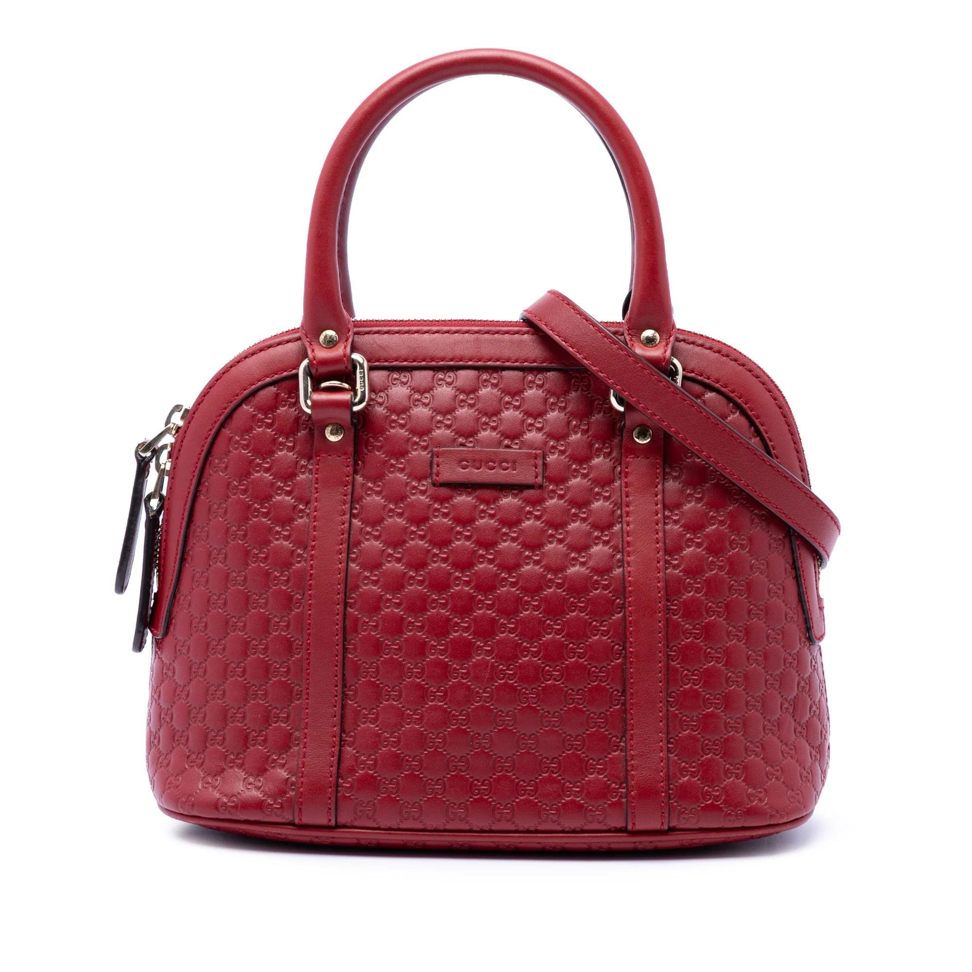 Dôme leather handbag