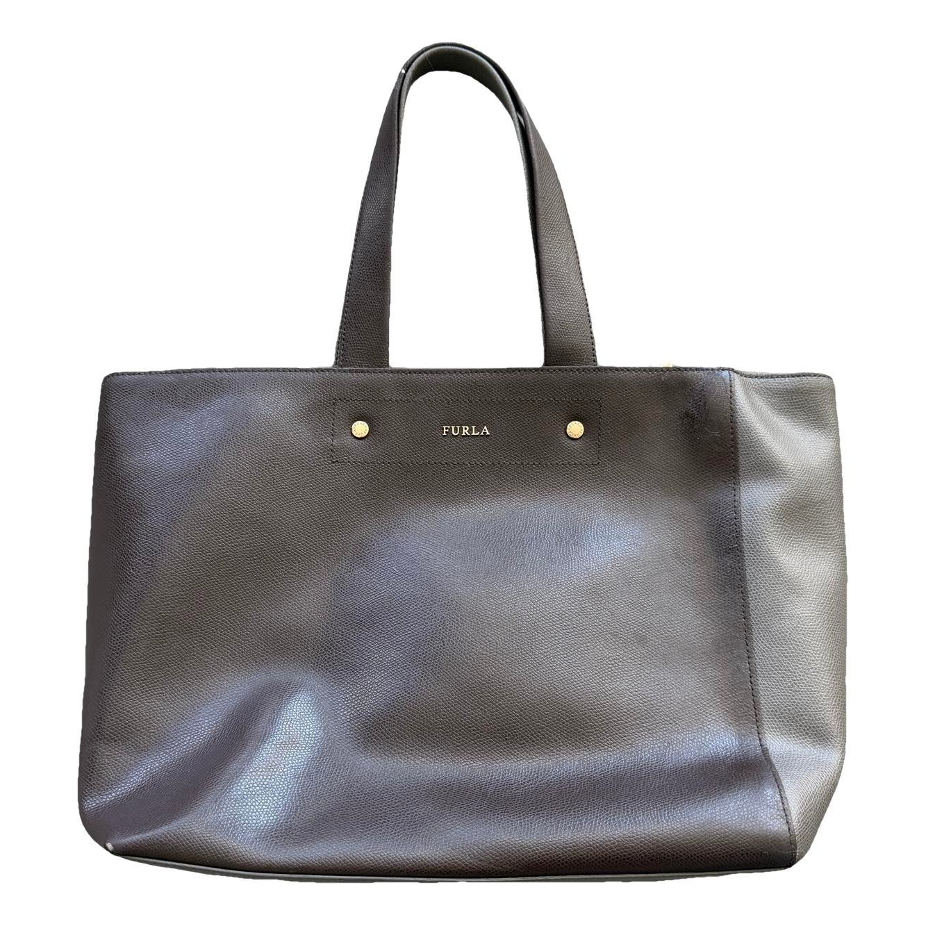 Leather tote