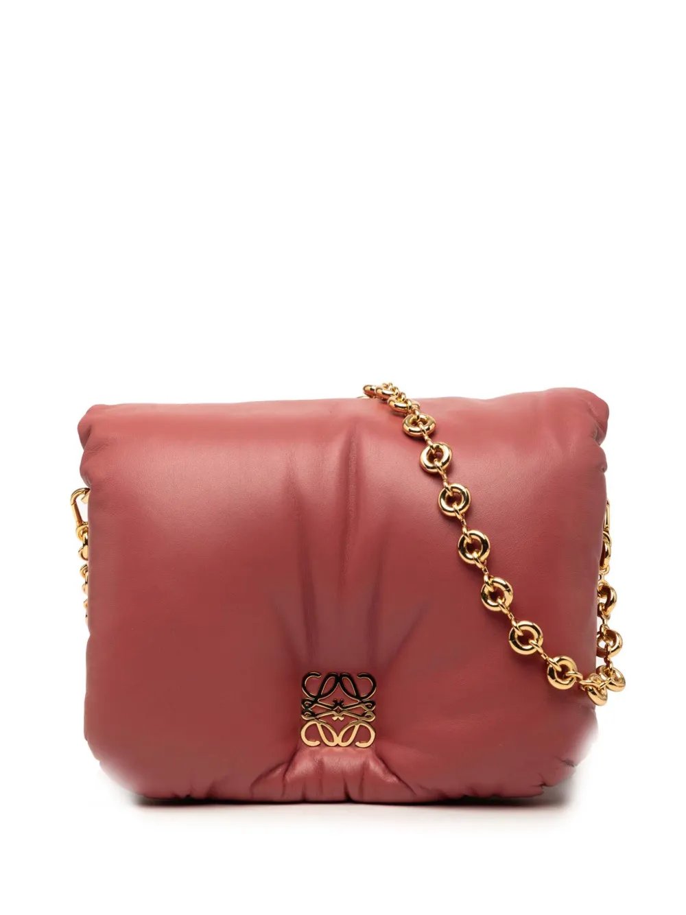 2022 Shiny Lambskin Goya Puffer Chain Bag shoulder bag