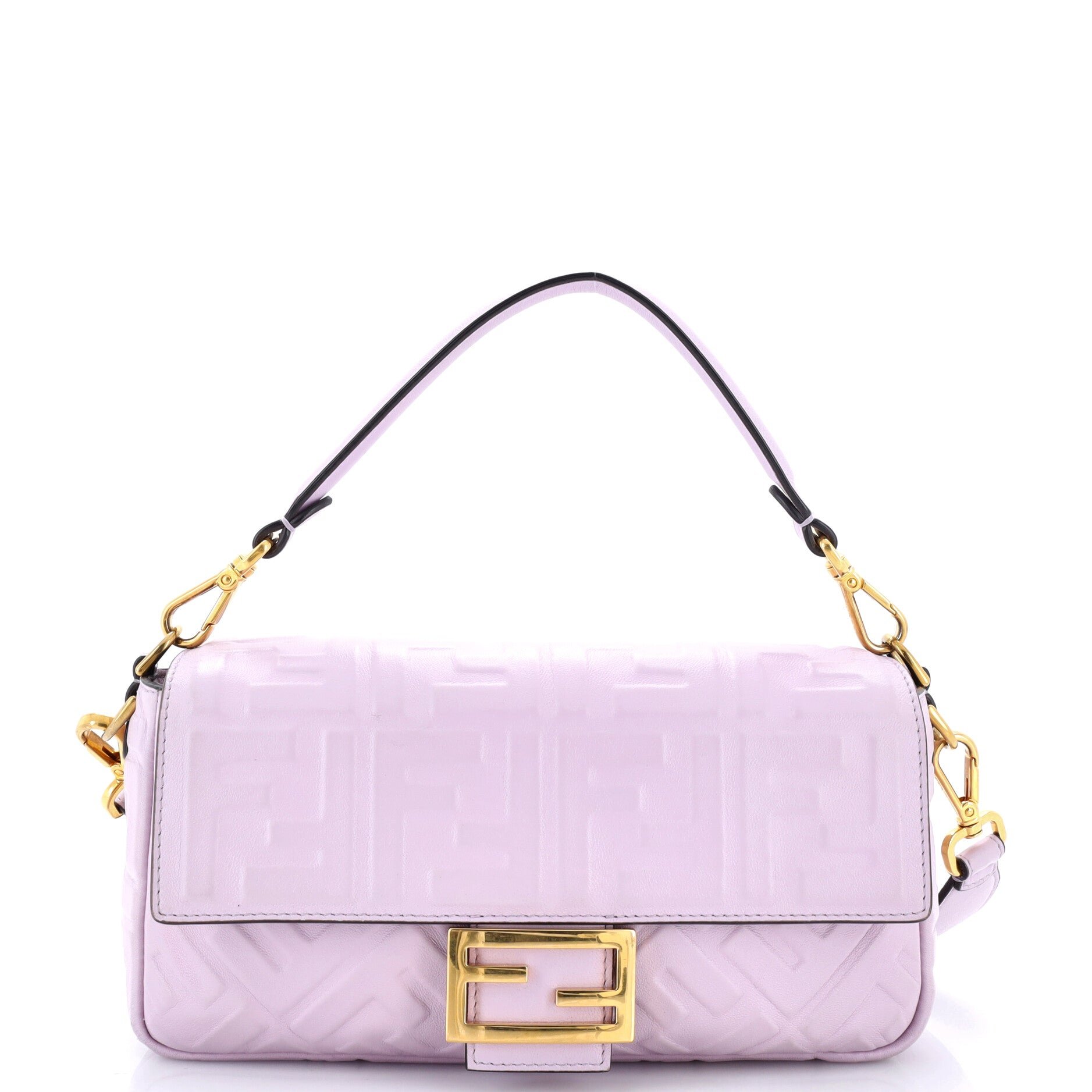 Baguette NM Bag Zucca Embossed Leather Medium