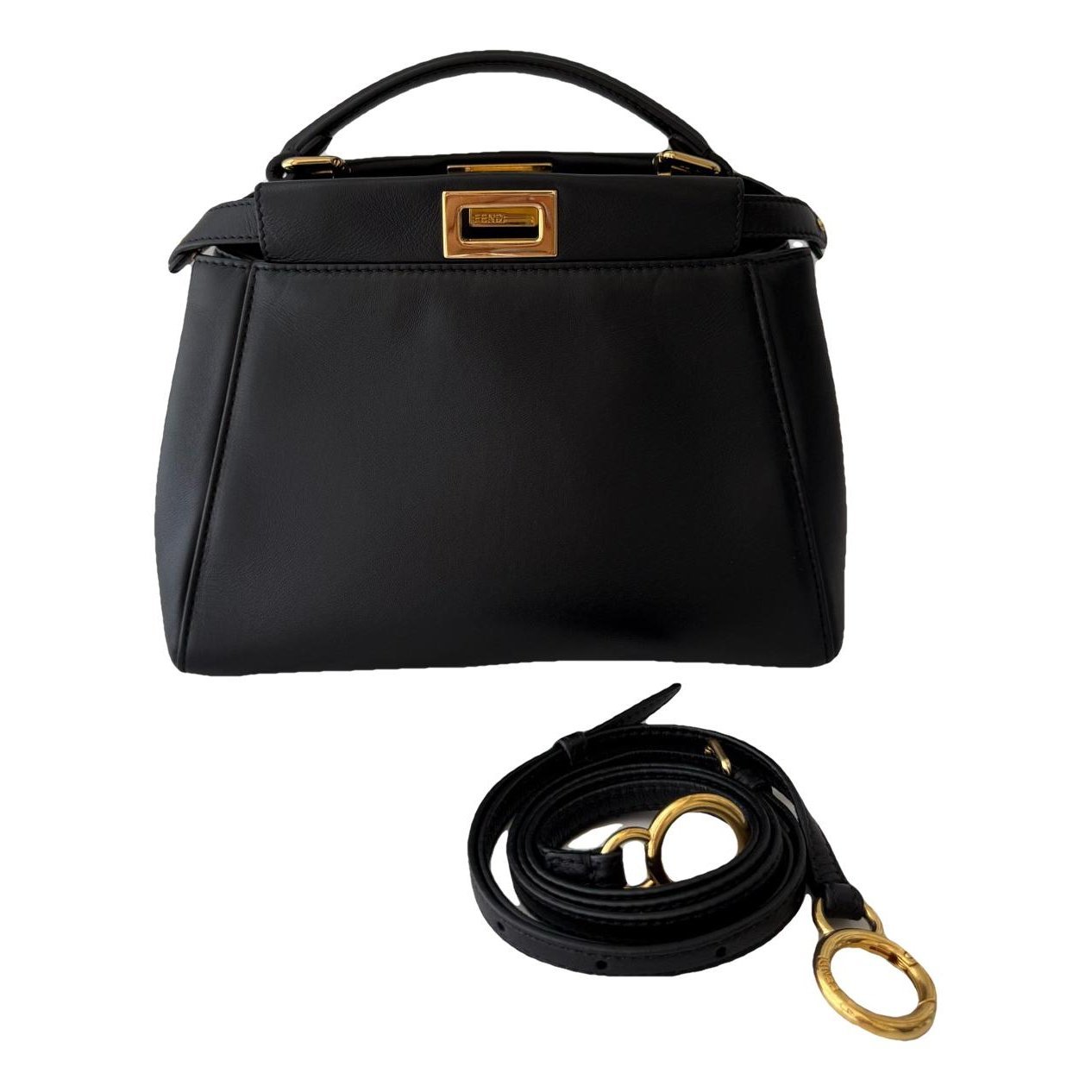 Peekaboo leather handbag