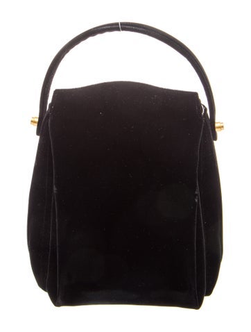 Neous Velvet Top Handle Bag