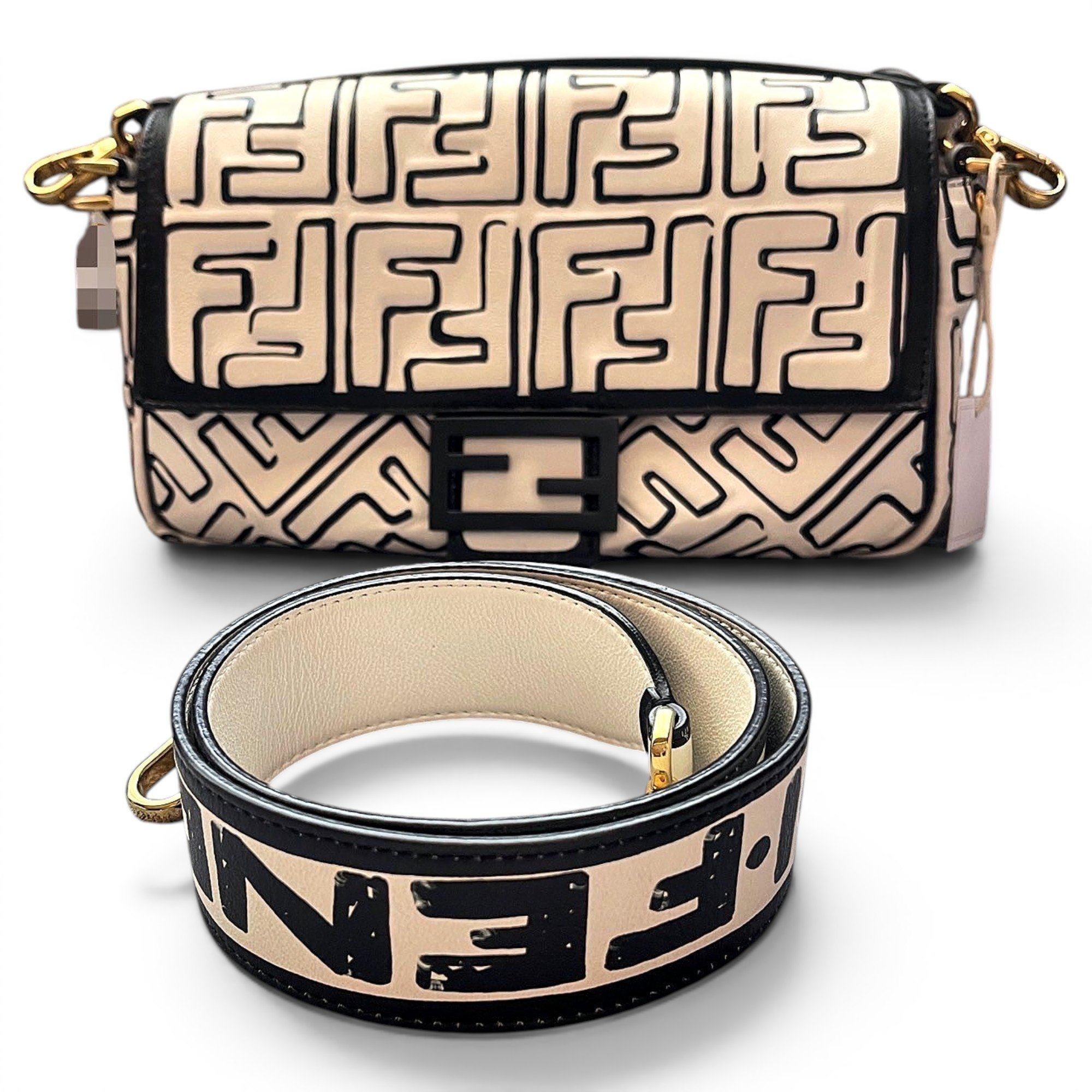 Baguette leather handbag
