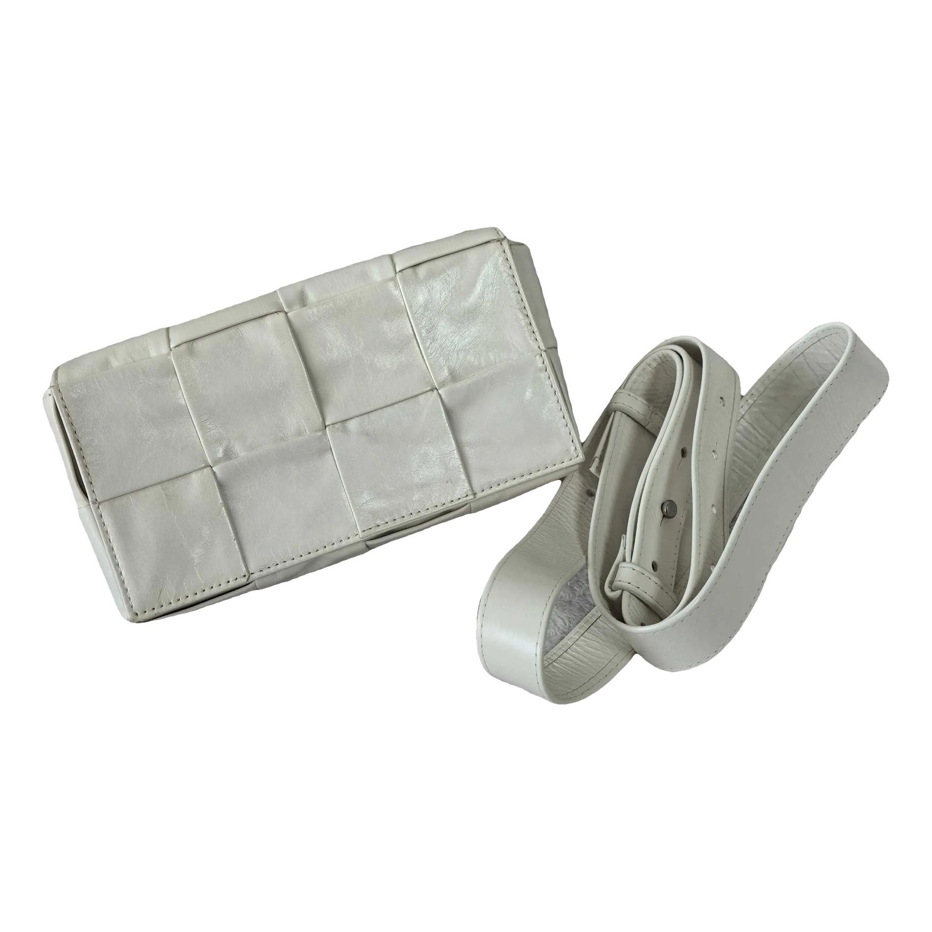 Cassette leather crossbody bag